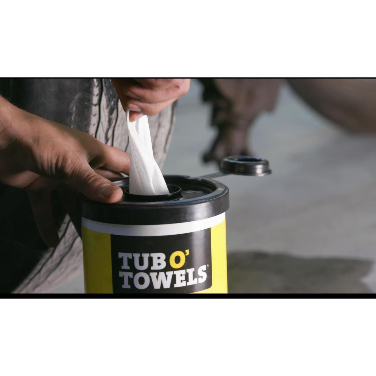 Tub O’ Towels Heavy Duty Fiber Weave Cleaning Wipes 12 in. W X 10 in. L 90 pk