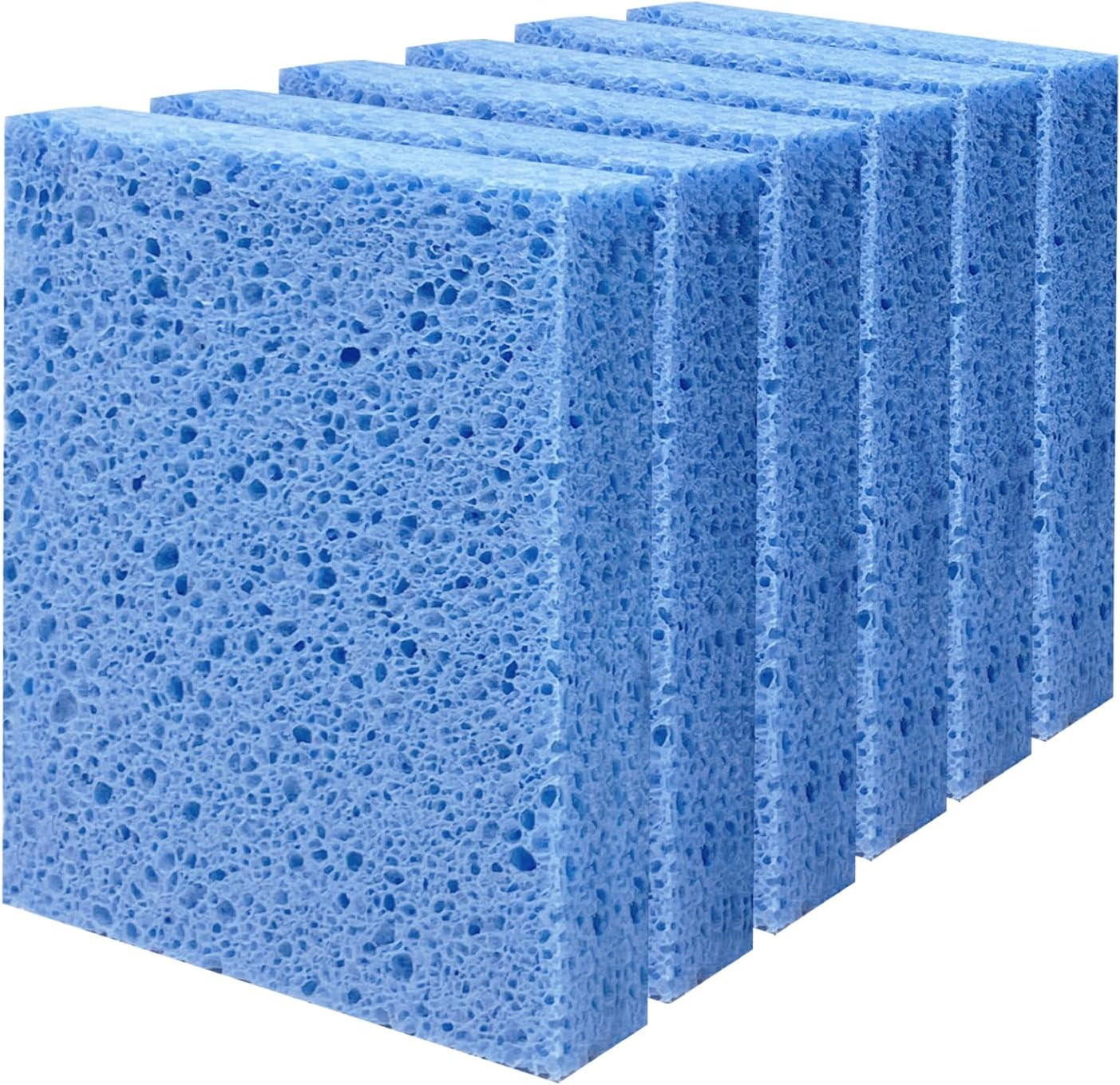 Cellulose Sponges, Large Size 4″ X 6″ X 1″ – Heavy Duty Scrub Kitchen Sponge, Cl