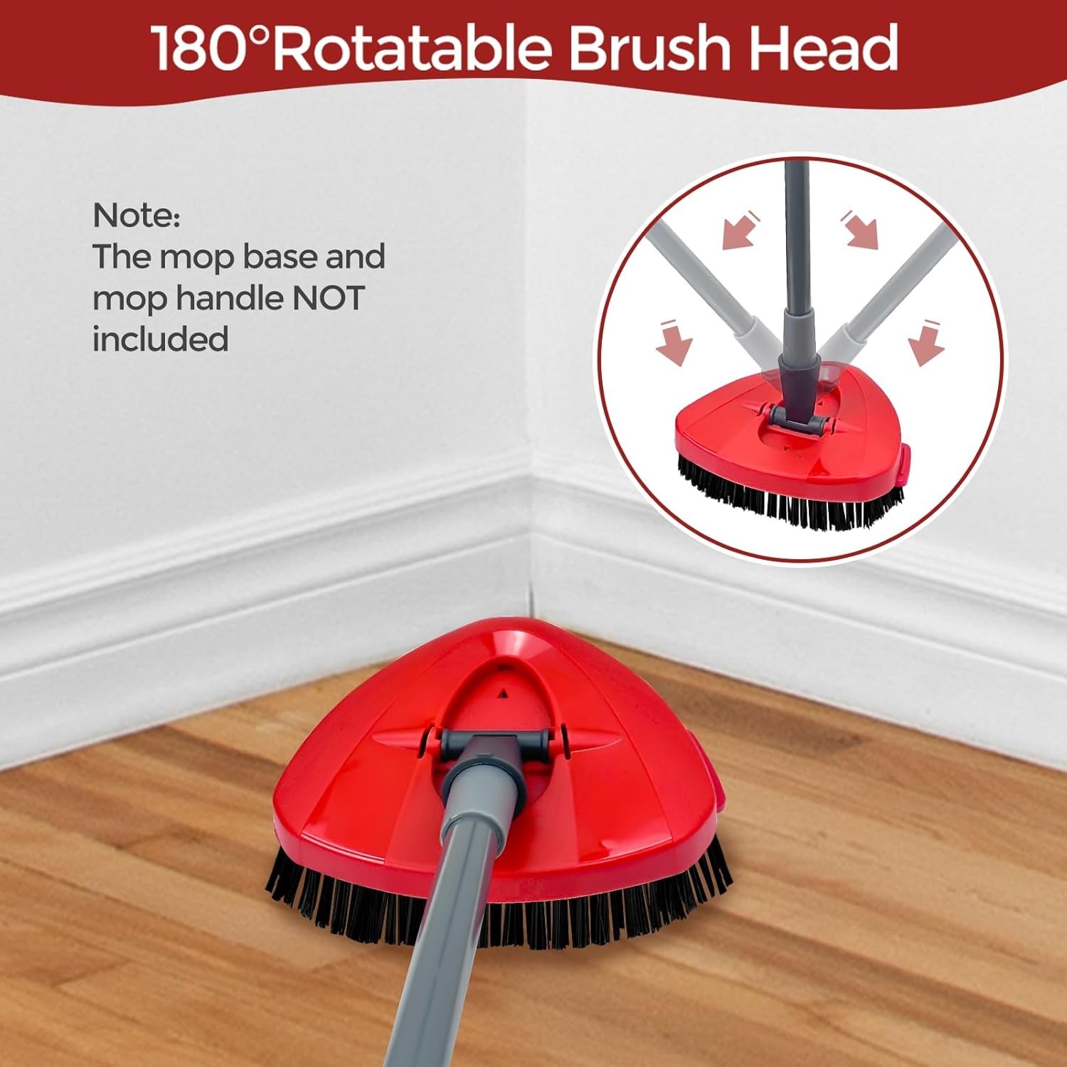 Multi-Surface Stiff Bristle Cleaning Brushes – 2 Pack for Home and Bathroom