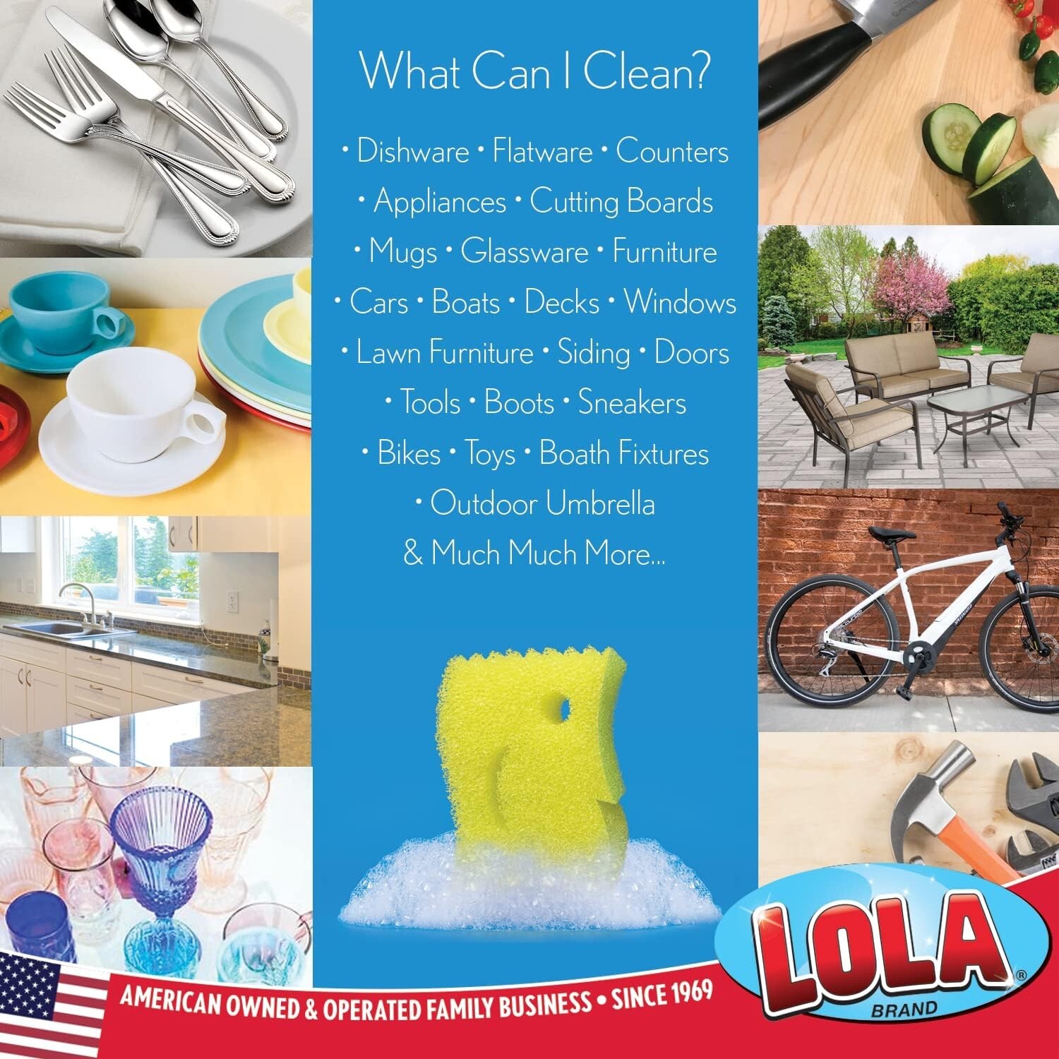 Lola Products Scrub Boss, Non-Scratch Scrubbing & Cleaning Sponge ( 9 Pack )…
