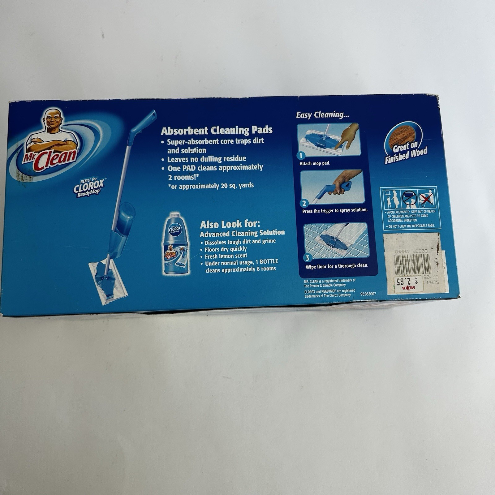 Mr Clean Refill for Clorox Ready Mop 12 Pads NOS Discontinued Box Germany 2004