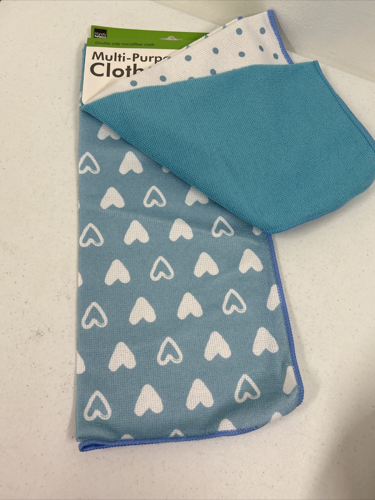 Lot Of 2 Handy Helpers 4 Pack Multi-Purpose Microfiber Cloths Size 15”X18” NEW