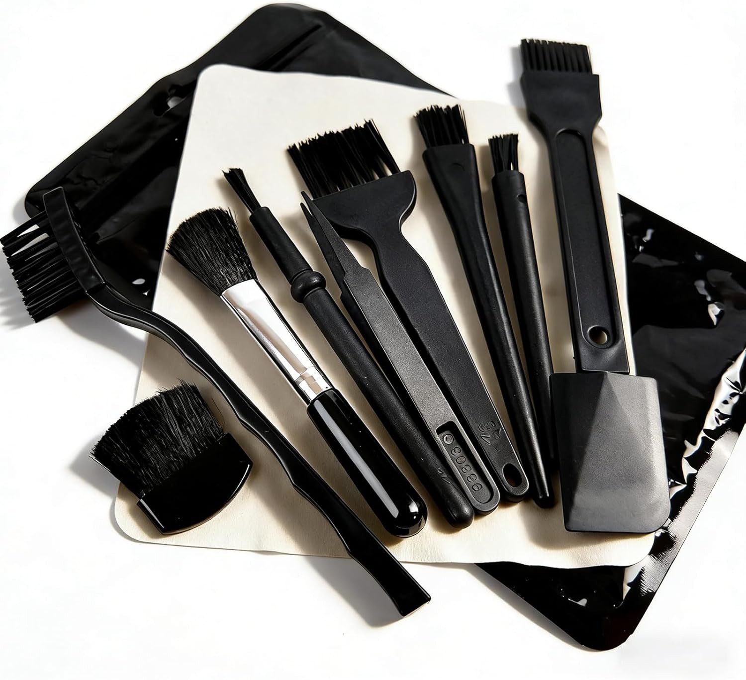 Anti Static Cleaning Brush Set, ESD Safe Nylon Dust Removal Brushes, Multi-Gap