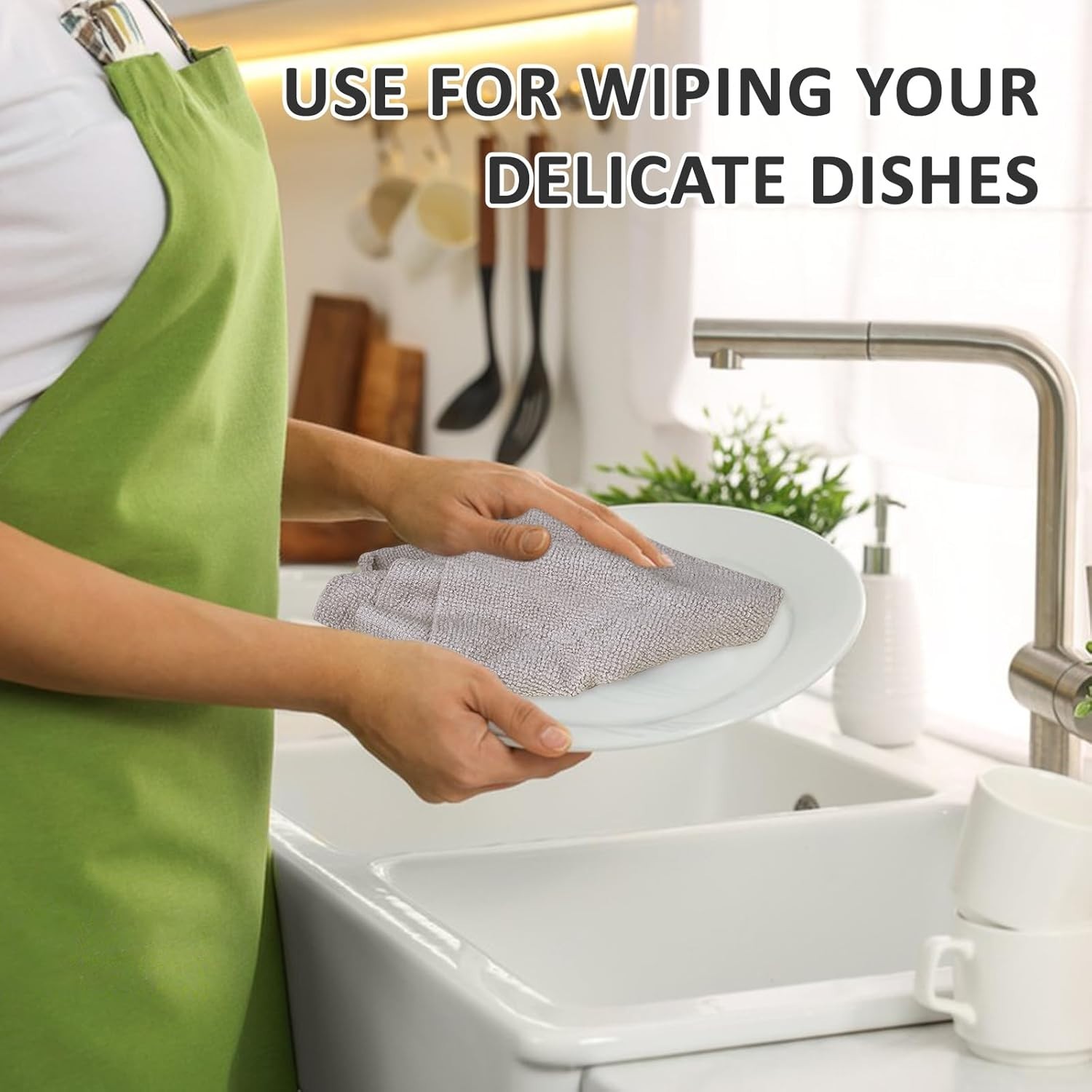 Reusable Cleaning Cloths Microfiber Towel: 50 Pack Washable Tear Away Cleanin…