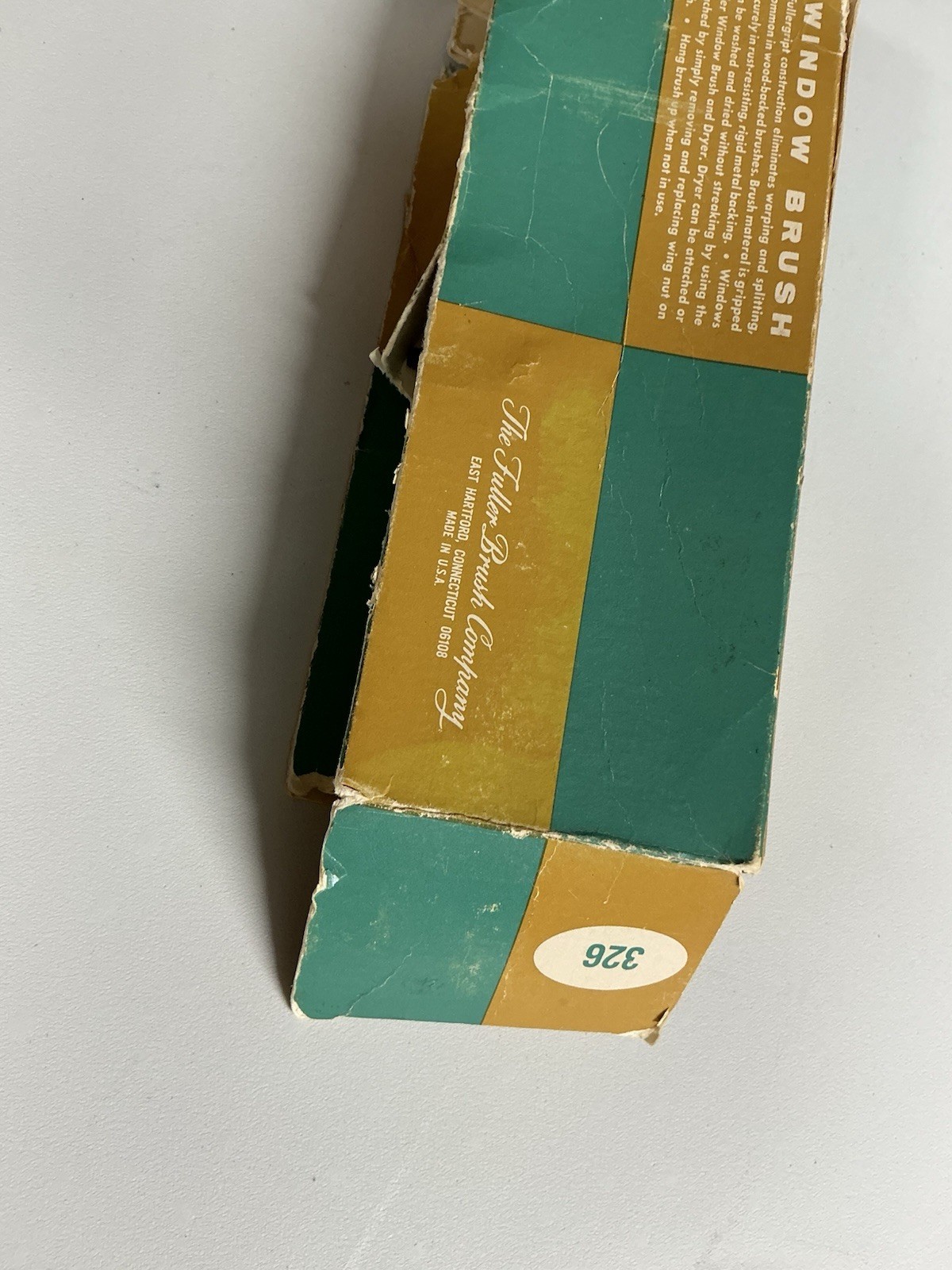 Vintage Fuller Brush Company Window Brush No. 326 Original Box Made In USA NIDB