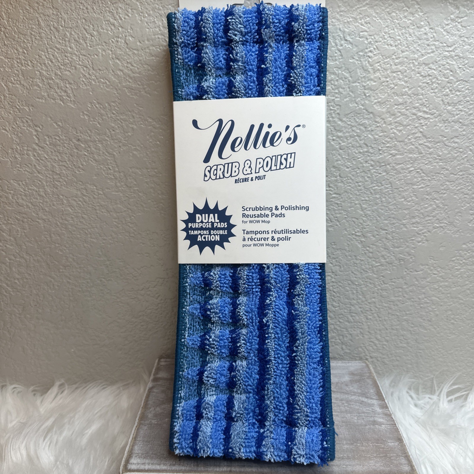 NEW Nellie’s Scrub and Polish Pads Replacement for Wow Mop NEW FAST SHIP
