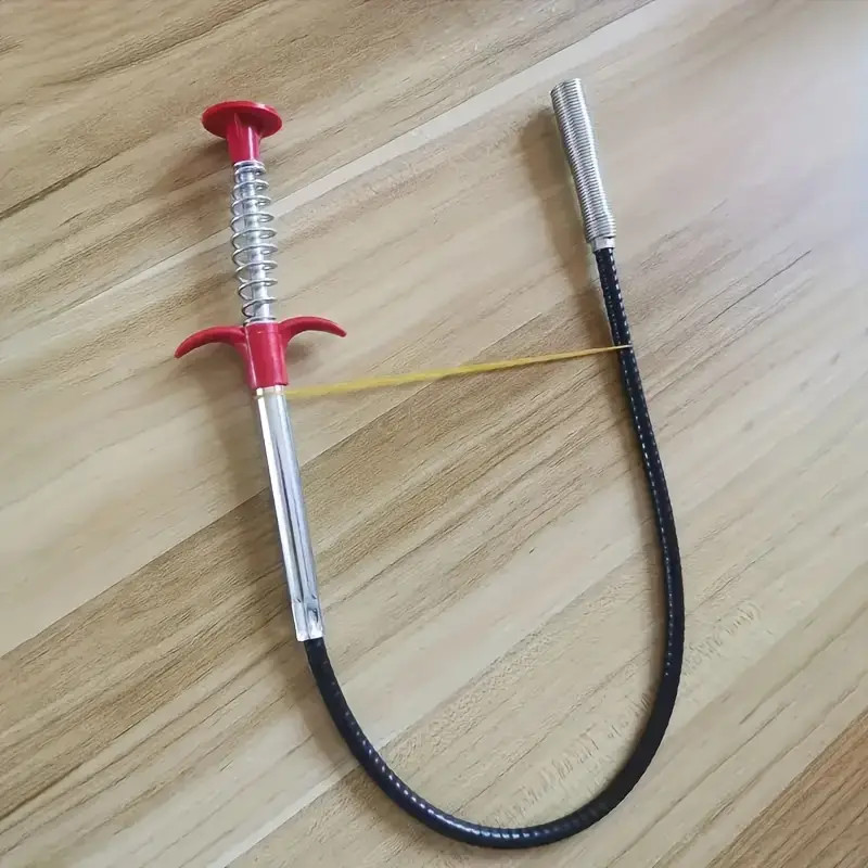 1PC Spring Pipe Dredging Tool 0.6M-3M Drain Snake Clog Remover Cleaning Stick US