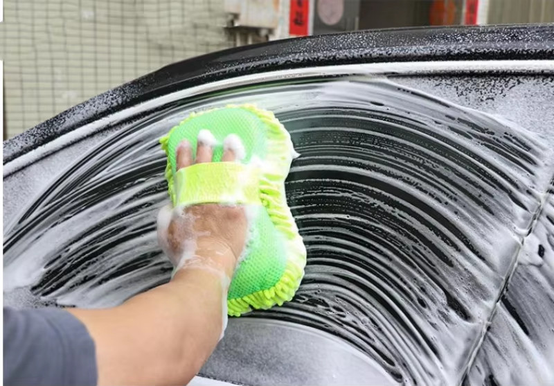 Microfiber Car Washer Sponge Cleaning Car Care Detailing Brushes Washing Towel A