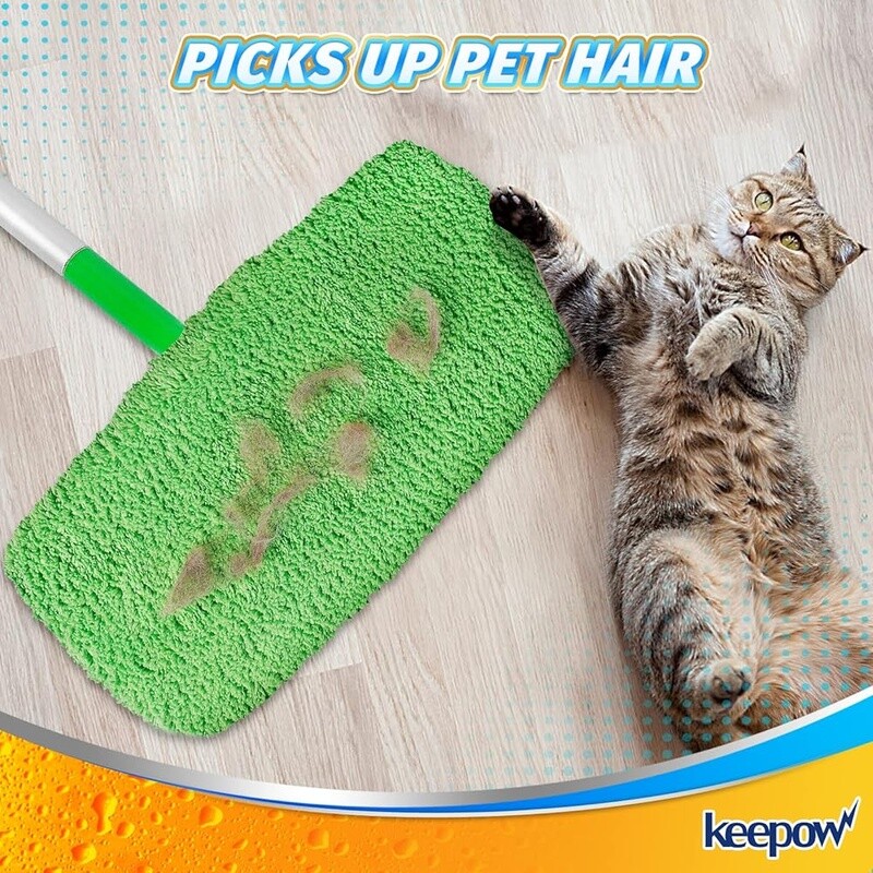 Microfiber Mop Pads Swiffer Mop Reusable Washable Wet Dry Cleaning 2 Pack New