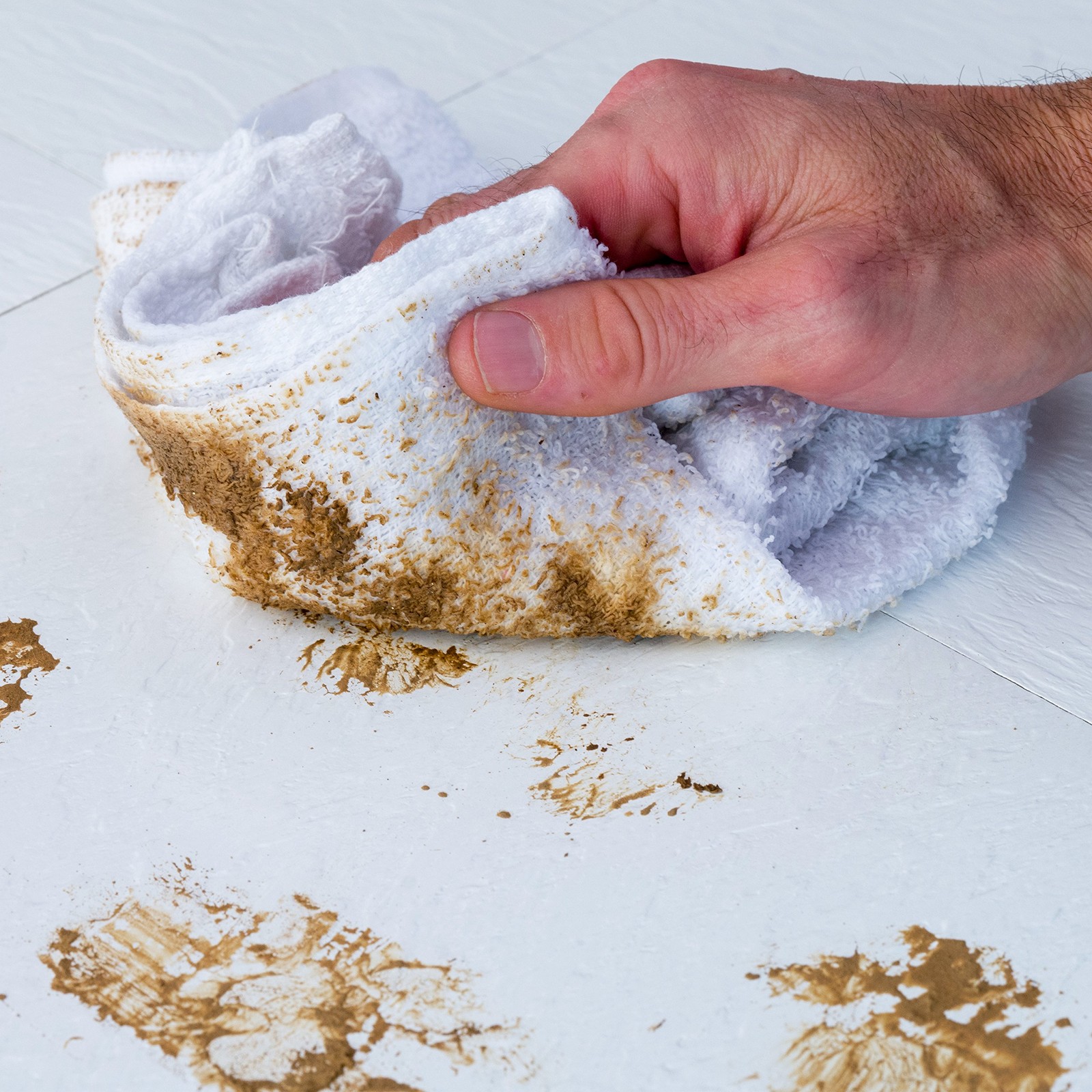 S&T INC. Multipurpose Cotton Terry Cleaning Towels for Home, 24pk, White
