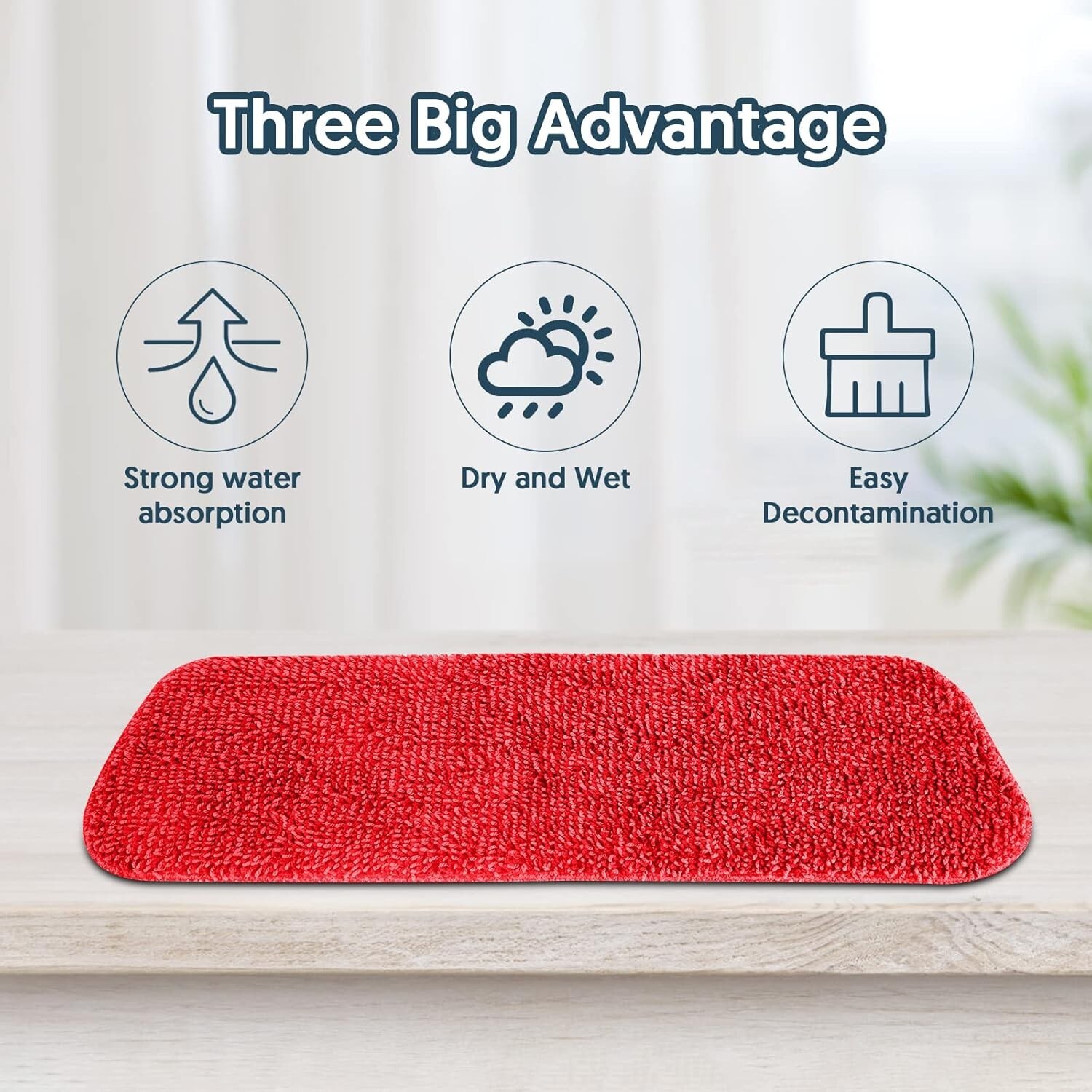 7 Pack Reusable Mop Pads for Swiffer PowerMop -MEXERRIS Multicolor PowerMop Pads