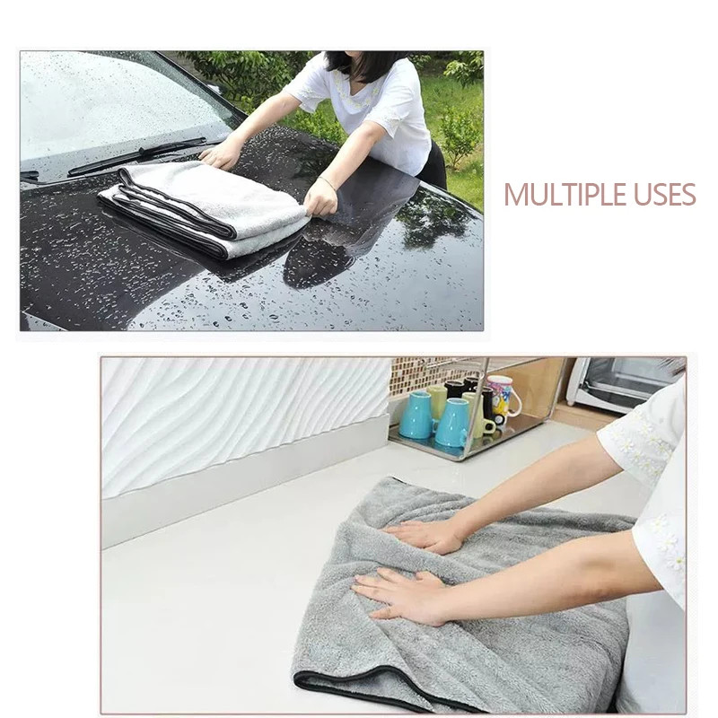 Microfiber Car Wash Towel Extra Absorbent Drying Cloth Auto Detailing Cleaning