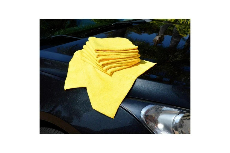 Kirkland Signature Ultra Plush Microfiber Towel, Yellow, 16 in x 16 in, 36-Count
