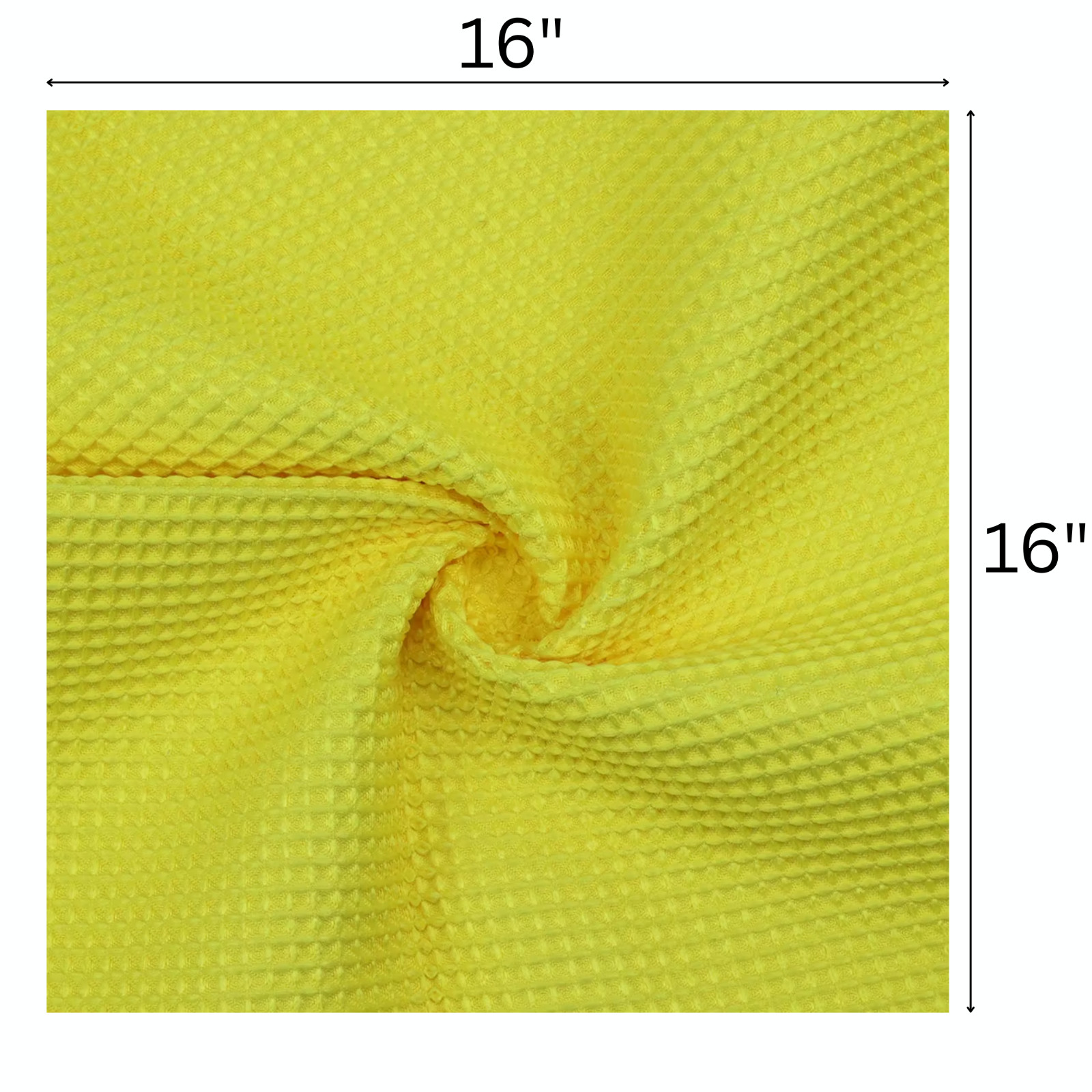 10 Pack of Microfiber Waffle Cleaning Cloths – 16 x 16 Lint Free Cloth Colors