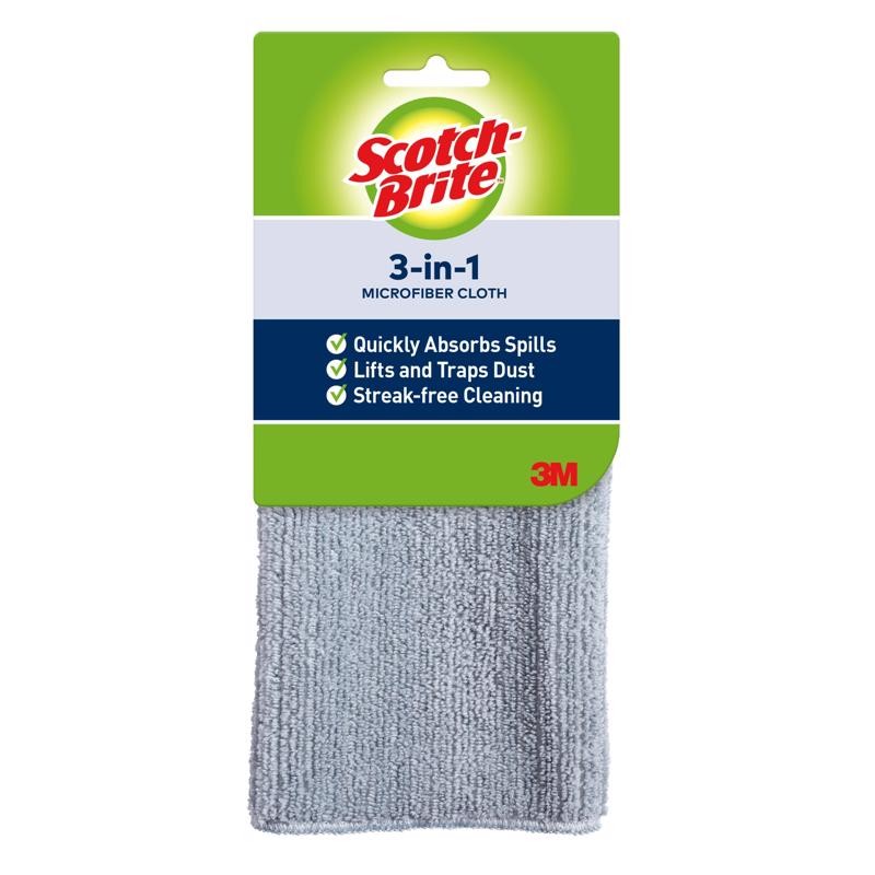 Scotch-Brite 9026-WC Microfiber Non-Scratch Dusting Cloth 12 W x 14 L in.