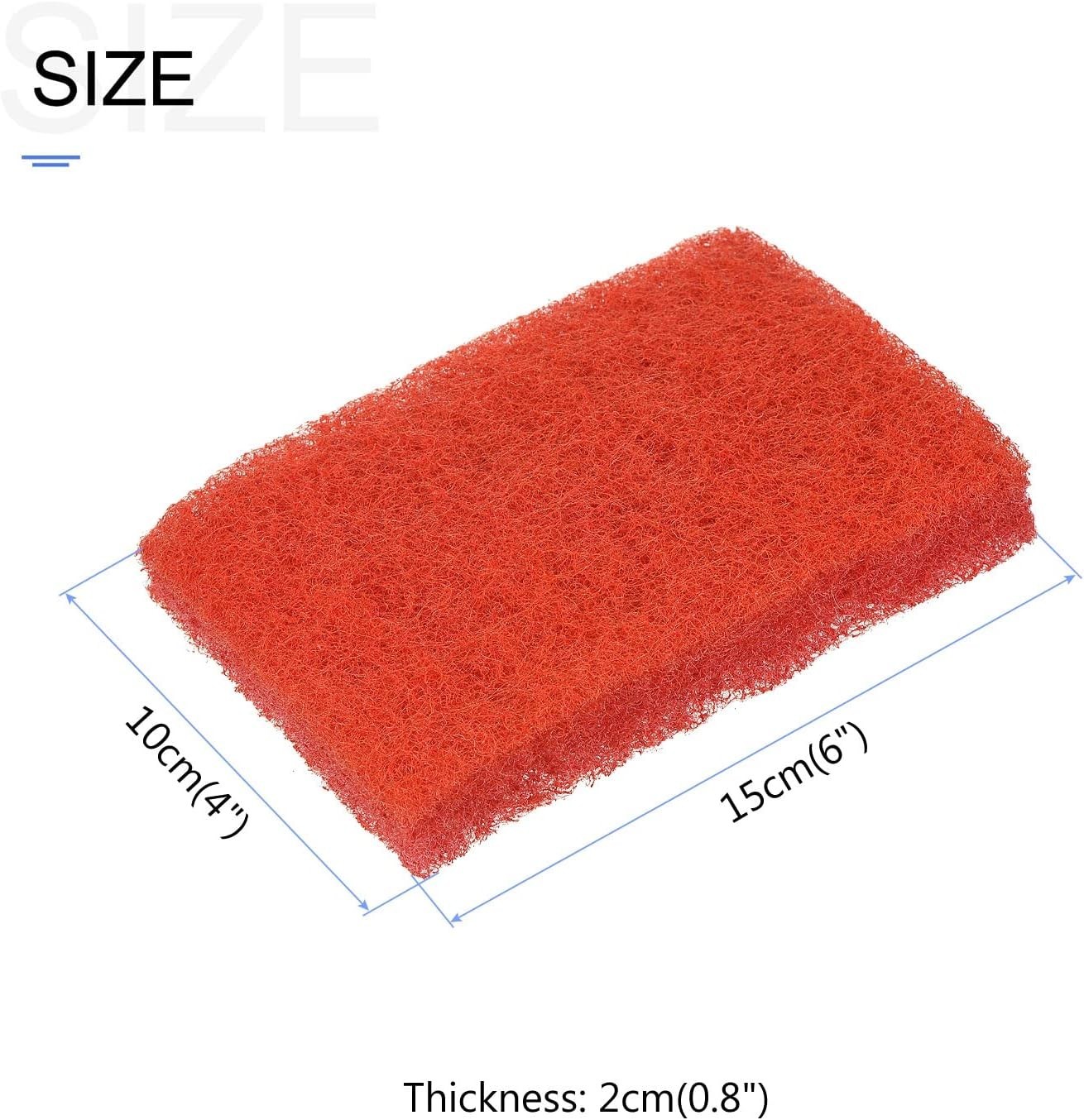 Scouring Pad 15 x 10cm/6″x 4″ 5pcs Kitchen Dishwashing Sponge Non-Scratch