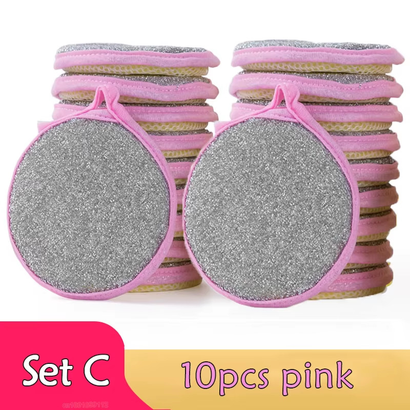 5/10/20Pcs Double Side Dishwashing Sponge Dish Washing Brush Pan Pot Dish Wash S
