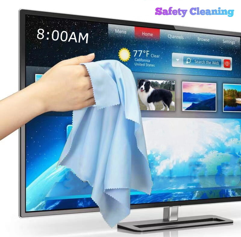 Oversized Microfiber Cleaning Cloth 20″ X 20″ for TV Screens Lens Phone (Blue)