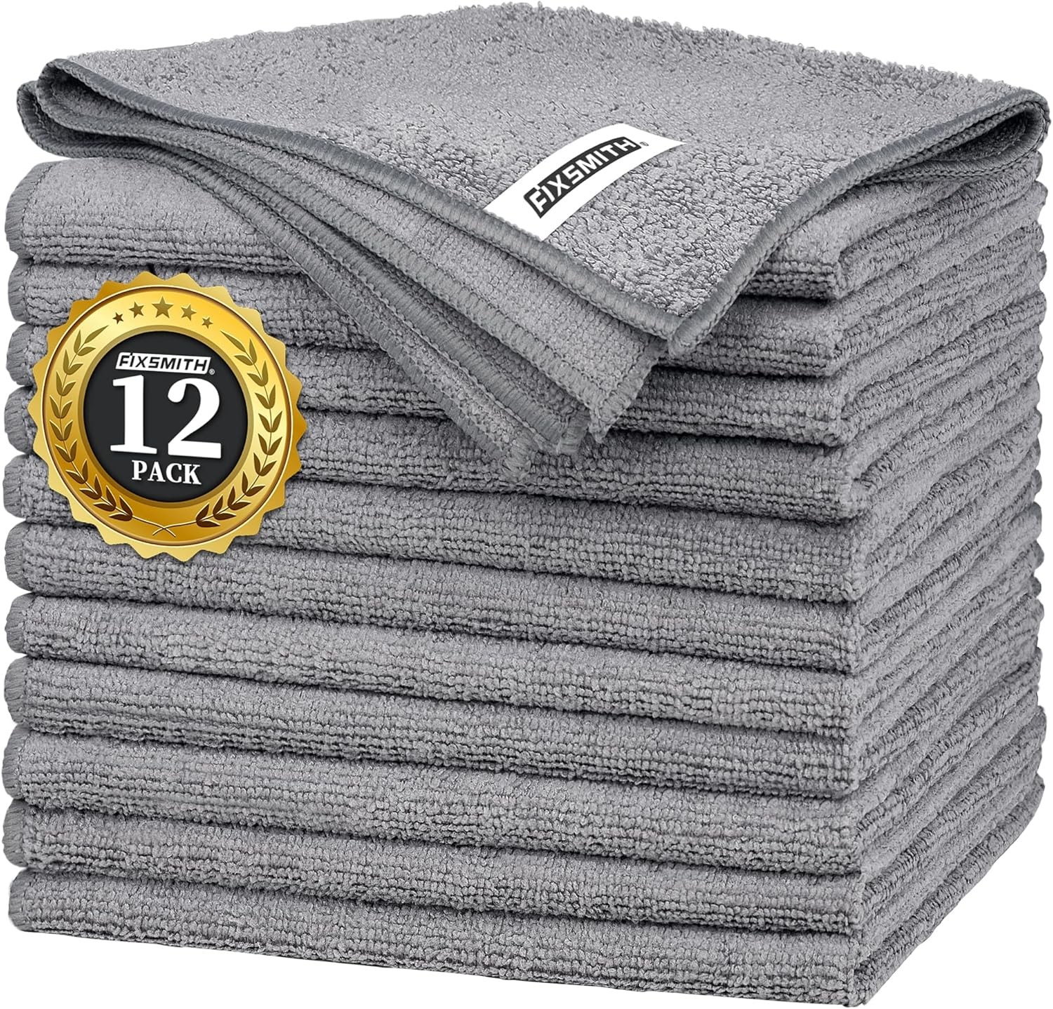 FIXSMITH Microfiber Cleaning Cloth – Pack of 50, Microfiber Towels for Cars 1…