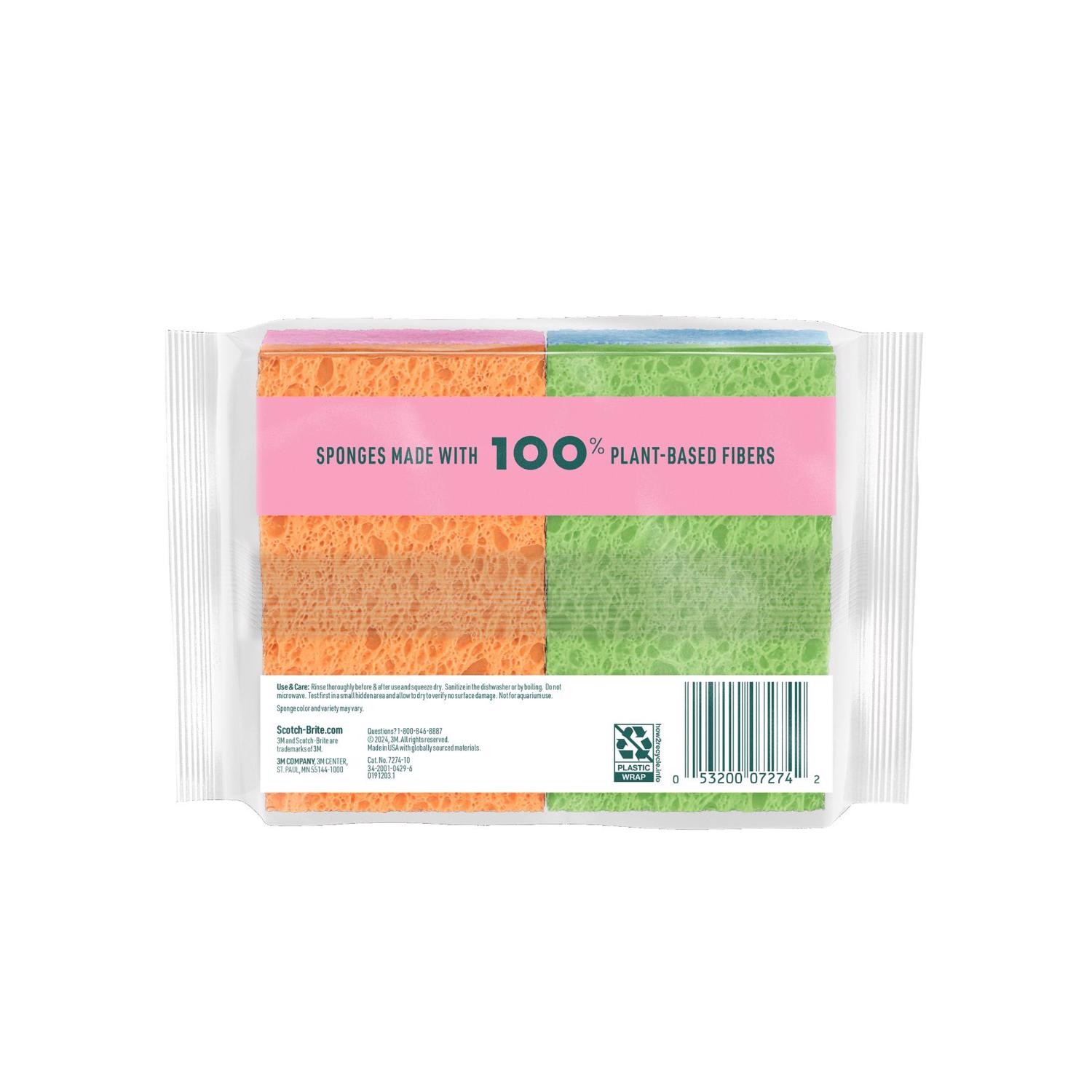 Scotch-Brite 7274-FD Ocelo Cellulose Medium Duty Sponge 4.7 W in. (Pack of 10)
