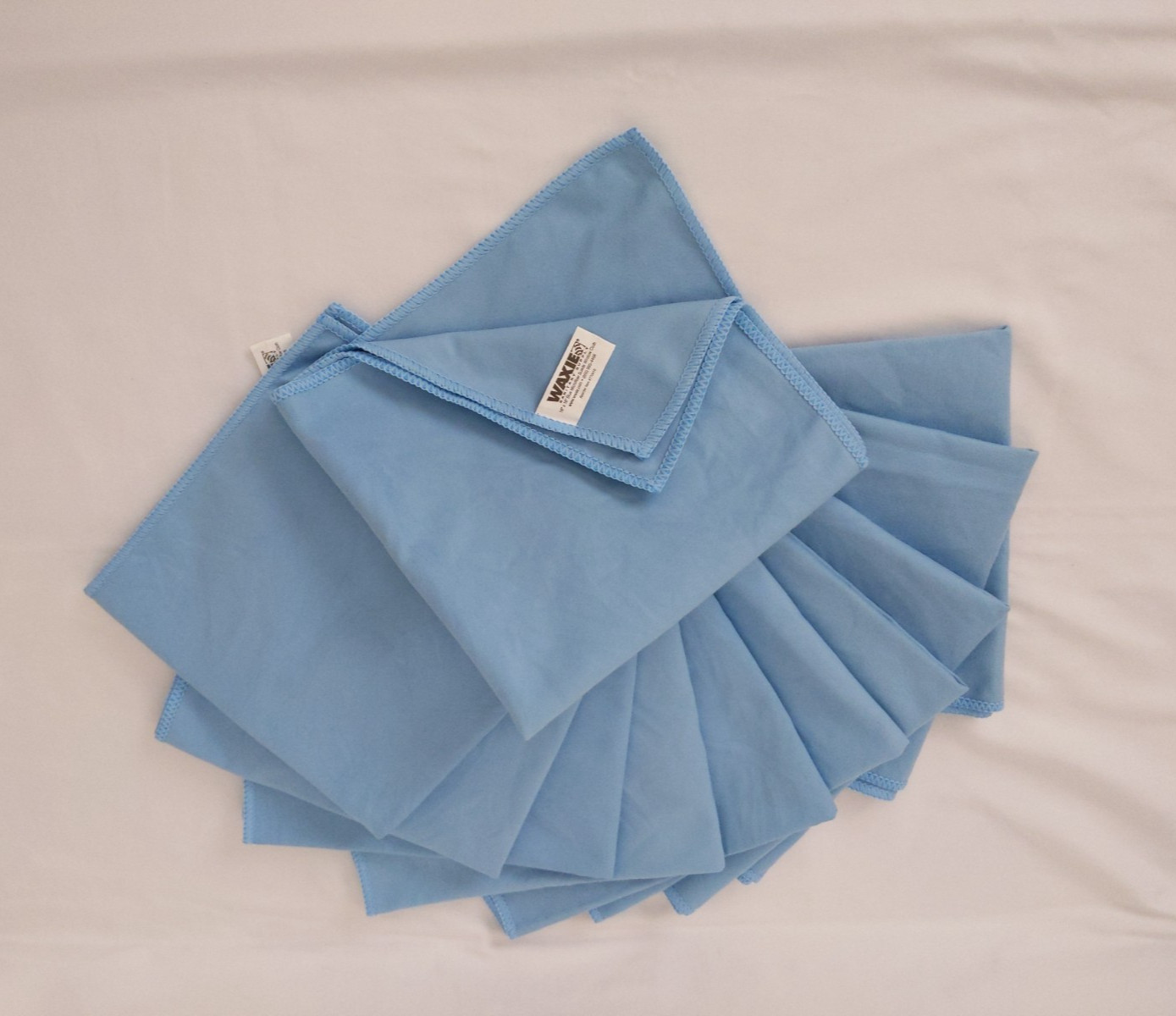 Waxie Blue Microfiber Suede Window Cloth 11 Pcs 16″ X 16″ 770410 Square