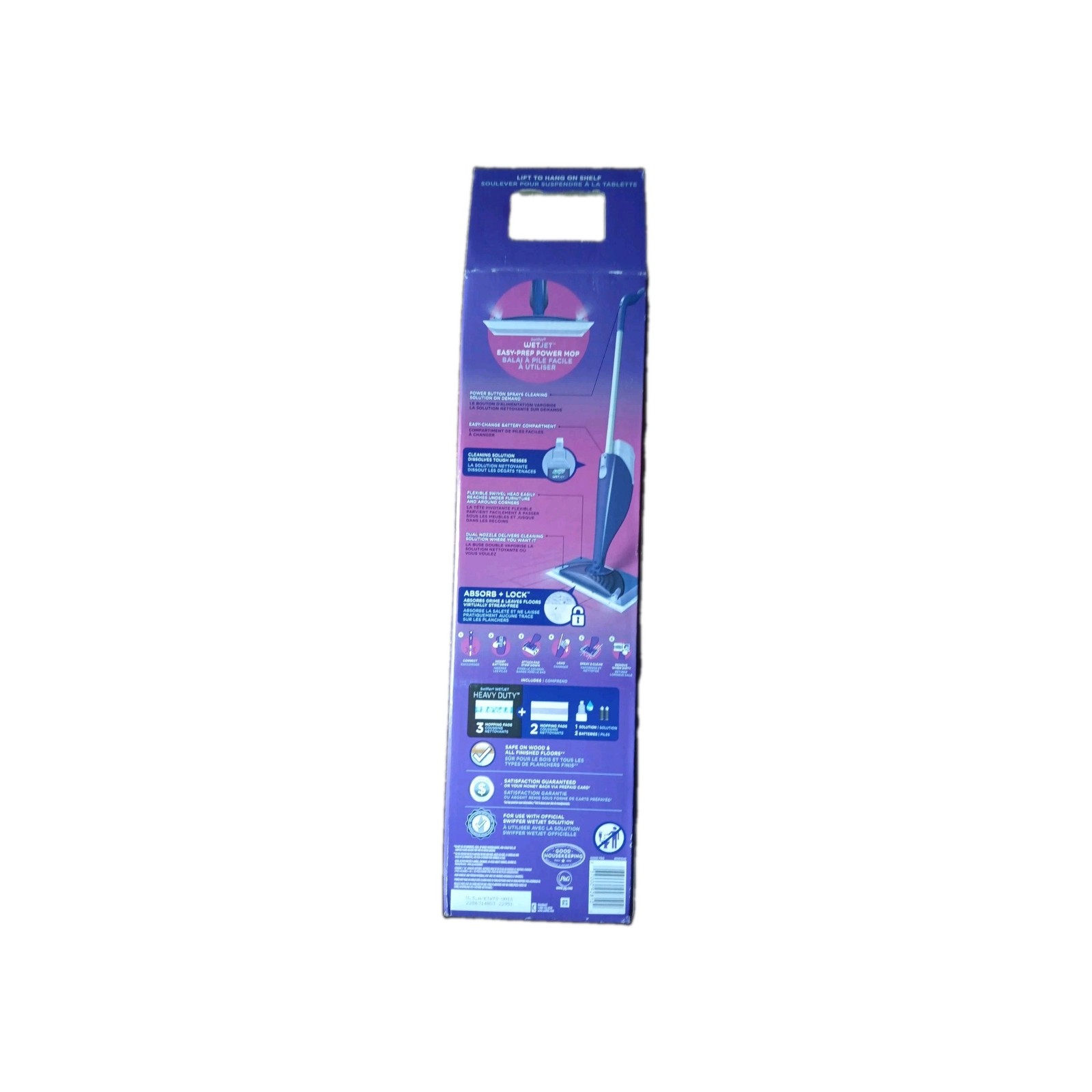Swiffer WetJet Mopping Kit Purple Multi Surface Easy Prep Power Mop