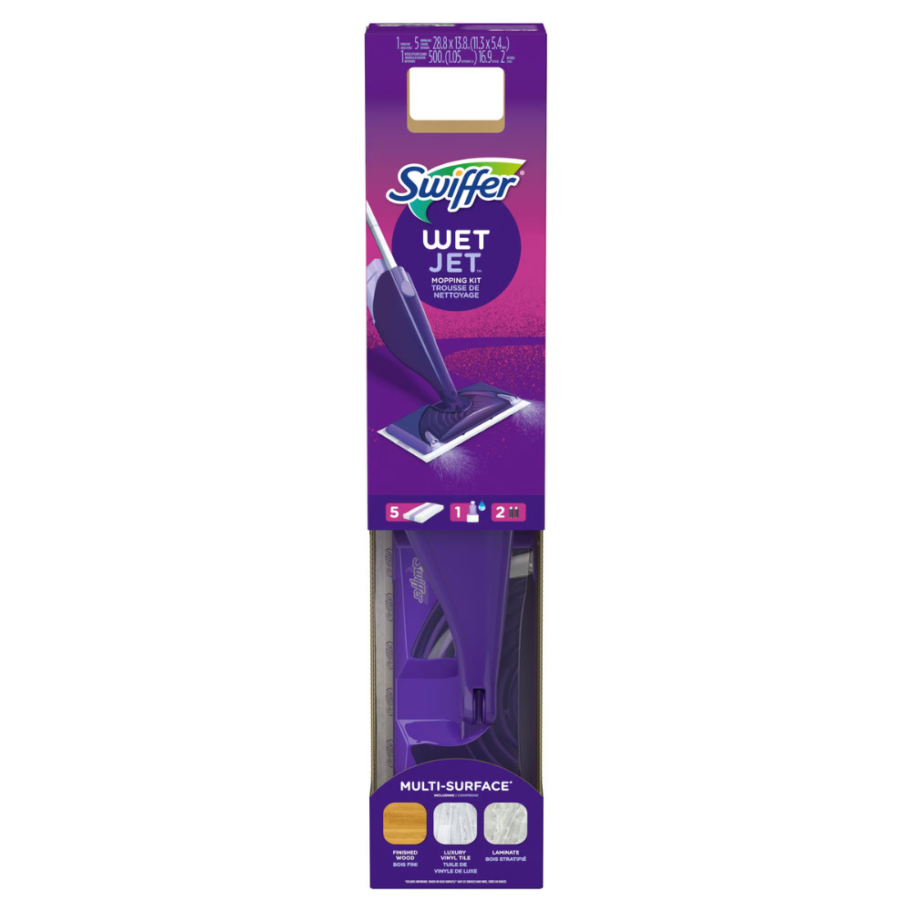 Swiffer Wet Jet Mop, Floor Cleaner for Mopping Wood, Laminate, Tile,Cleaning Set