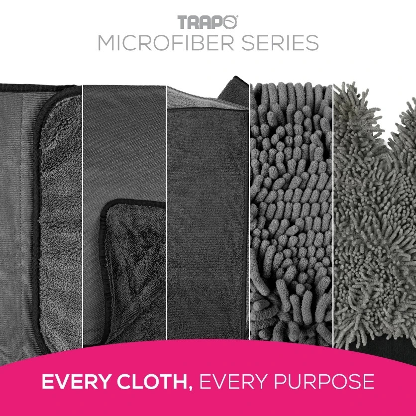 TRAPO Microfiber Car Wash Detailing Set Cloths & Gloves Drying Polishing Kit