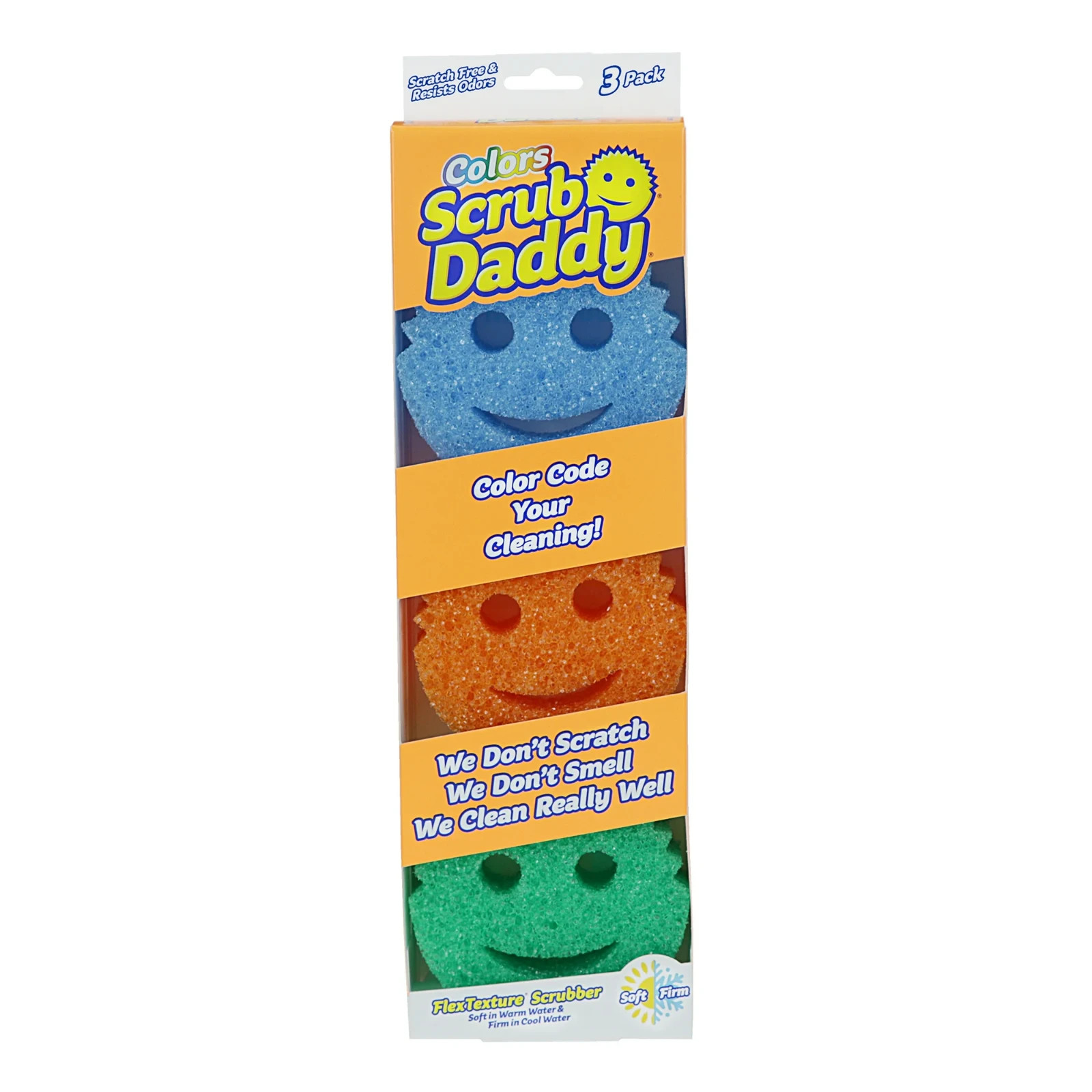 Scrub Daddy Color Sponges – 3 count !! FREE SHIPPING!!!
