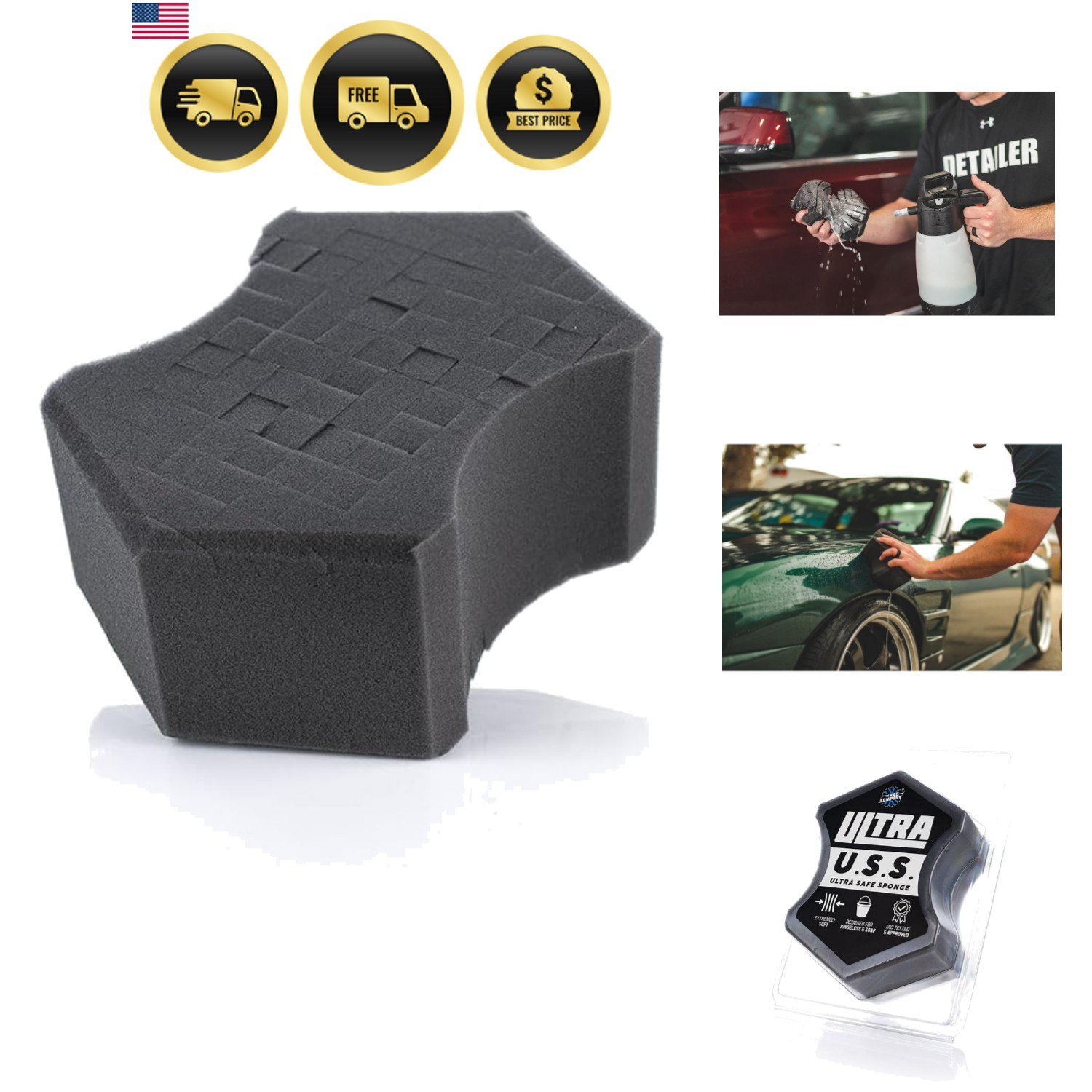 Ultra Safe Sponge – Latest Foam Technology Safe for All Types of Paint and Wh…