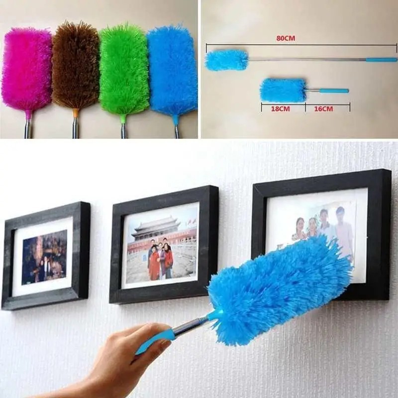 360° Telescopic Microfiber Duster Flexible Dust Cleaning Brush