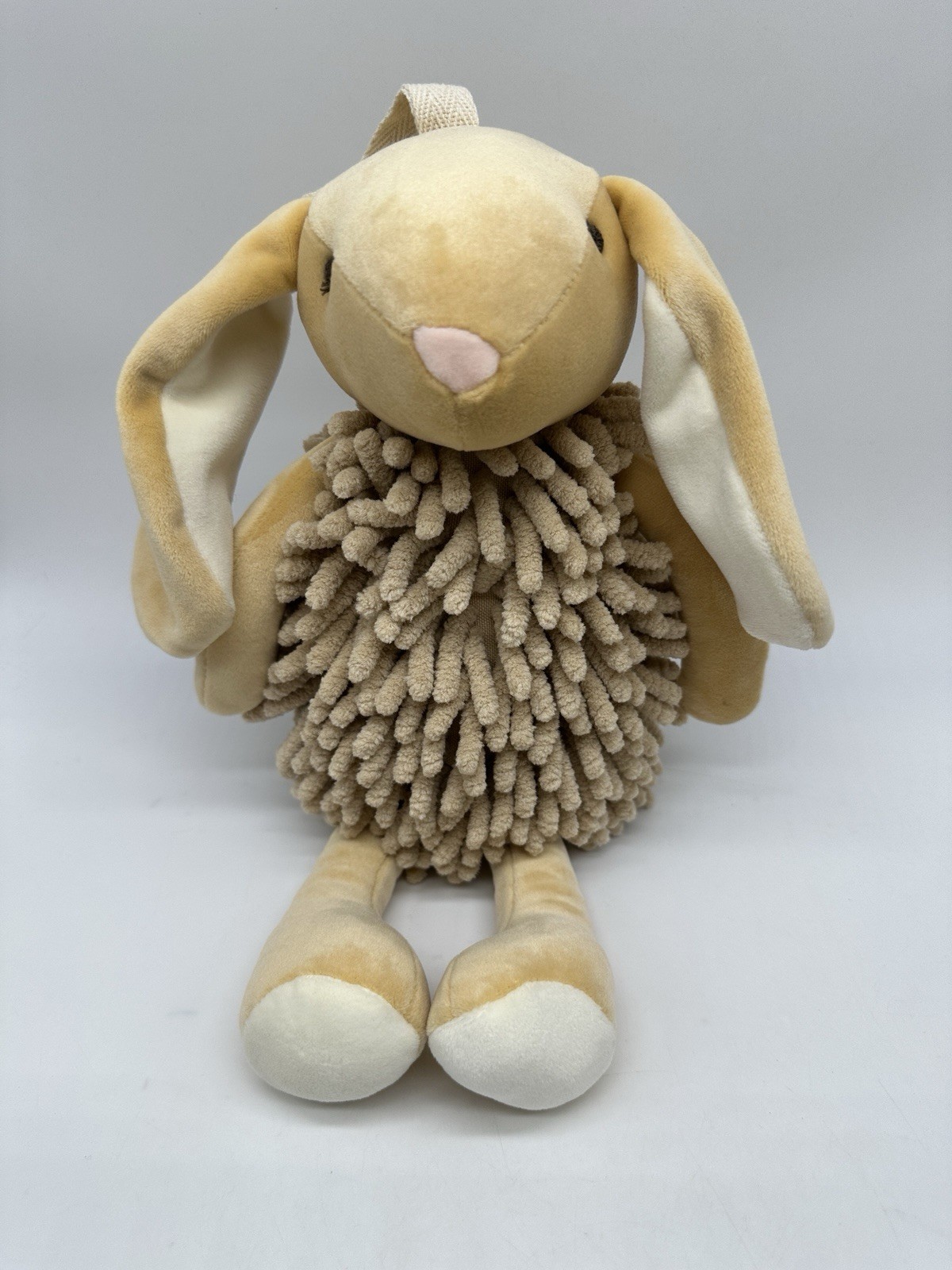 Brown Bunny Rabbit Microfiber Chenille Hand Duster or Kids Animal Plush Toy