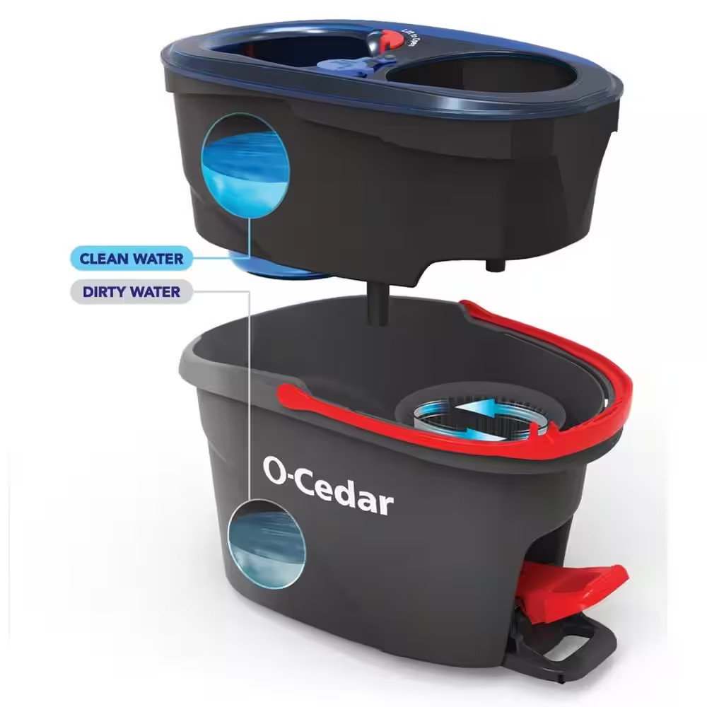 NEW Easy Wring Spin Mop & Bucket System – Deep Clean with Microfiber Efficiency