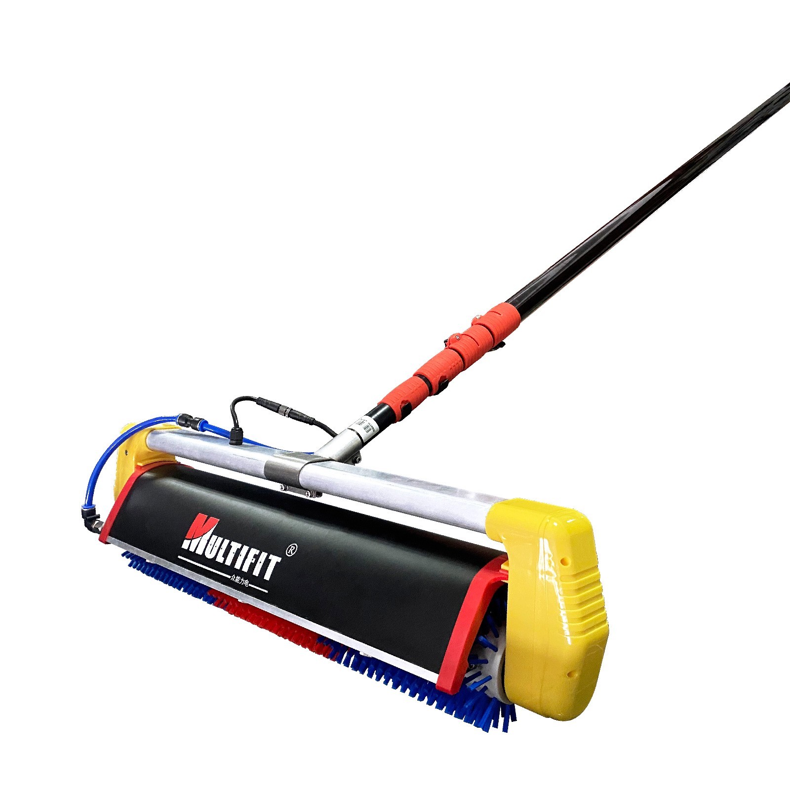 Solar Cleaning Roller Brush-18ft Water Fed Rod 360° forward and reverse rotation