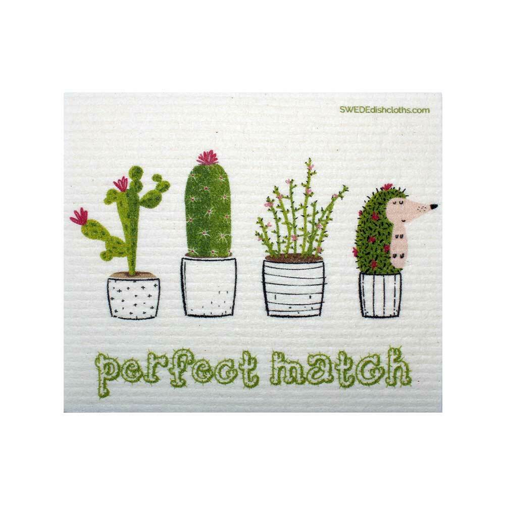 Mixed Cactus Set of 3 cloths (One of each design) Swedish Dishcloths ECO Absorb
