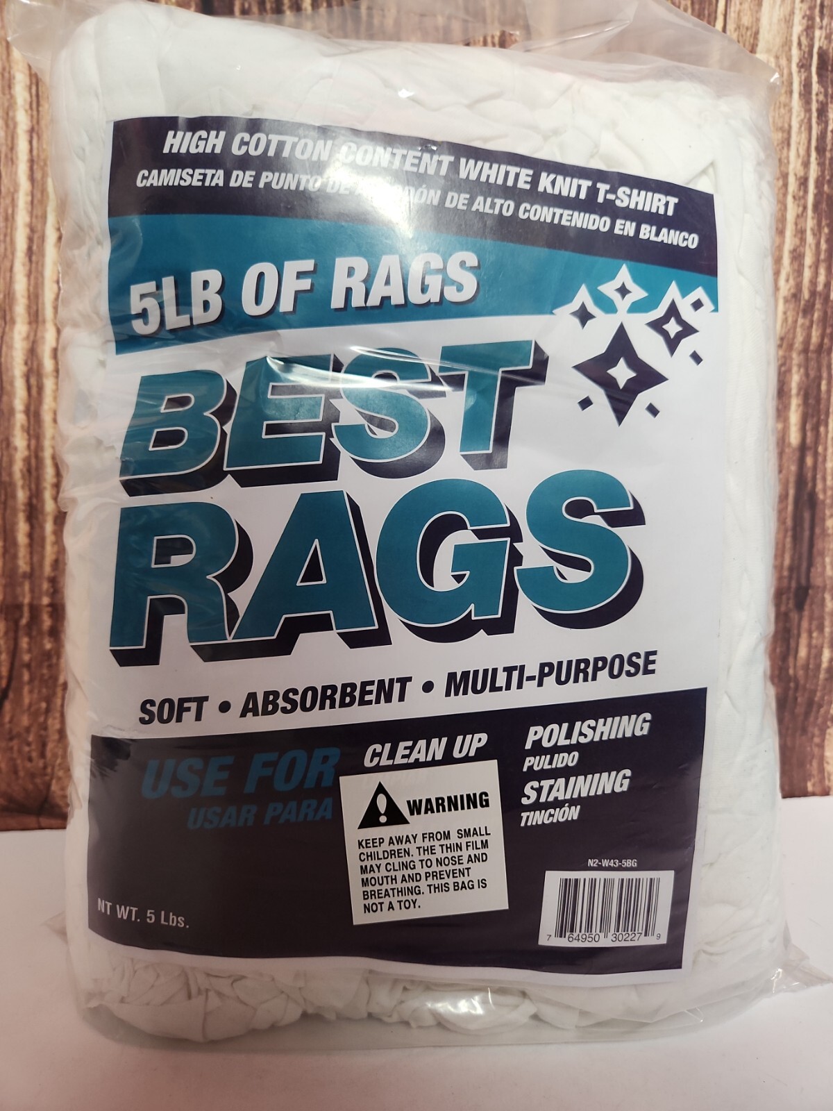 White Premium T-Shirt Cleaning Towels -5 lbs