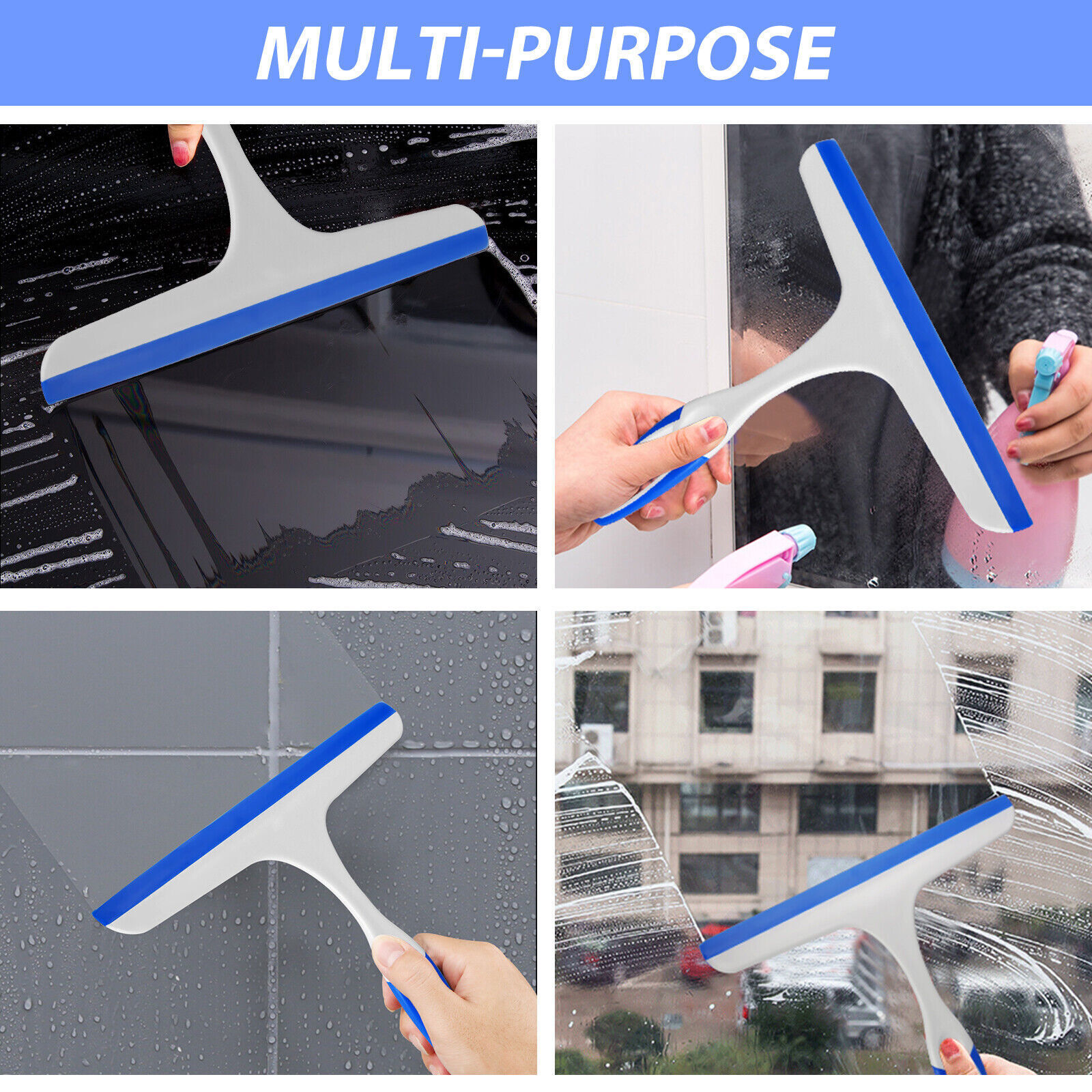 1~5 Window Mirror Car Windshield Squeegee Shower Glass Wiper Kitchen House Clean