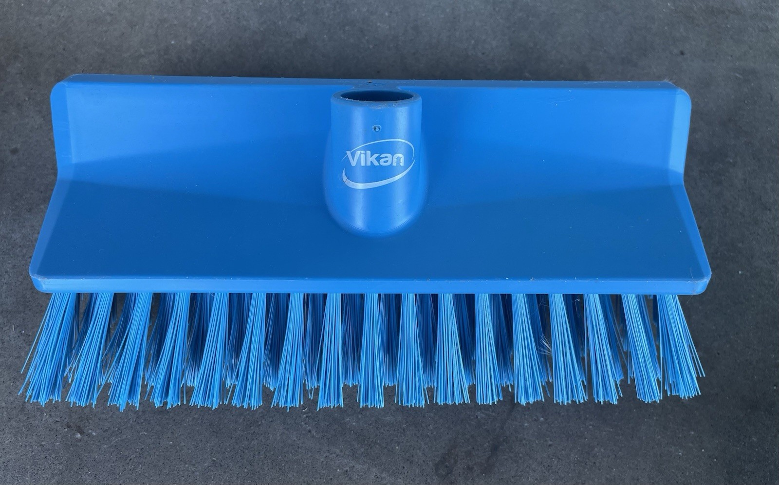 Vikan Blue Cleaning Tool Set w/ Handle: Broom Heads, Dustpan, Squeegee, Brush