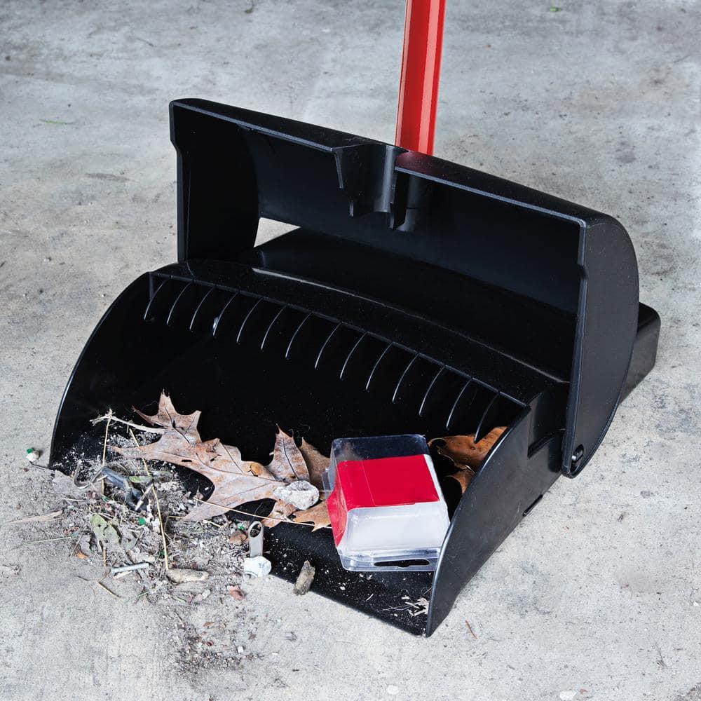 12 in. x 36 in. High Power Closed Lid Lobby Dustpan with Handle