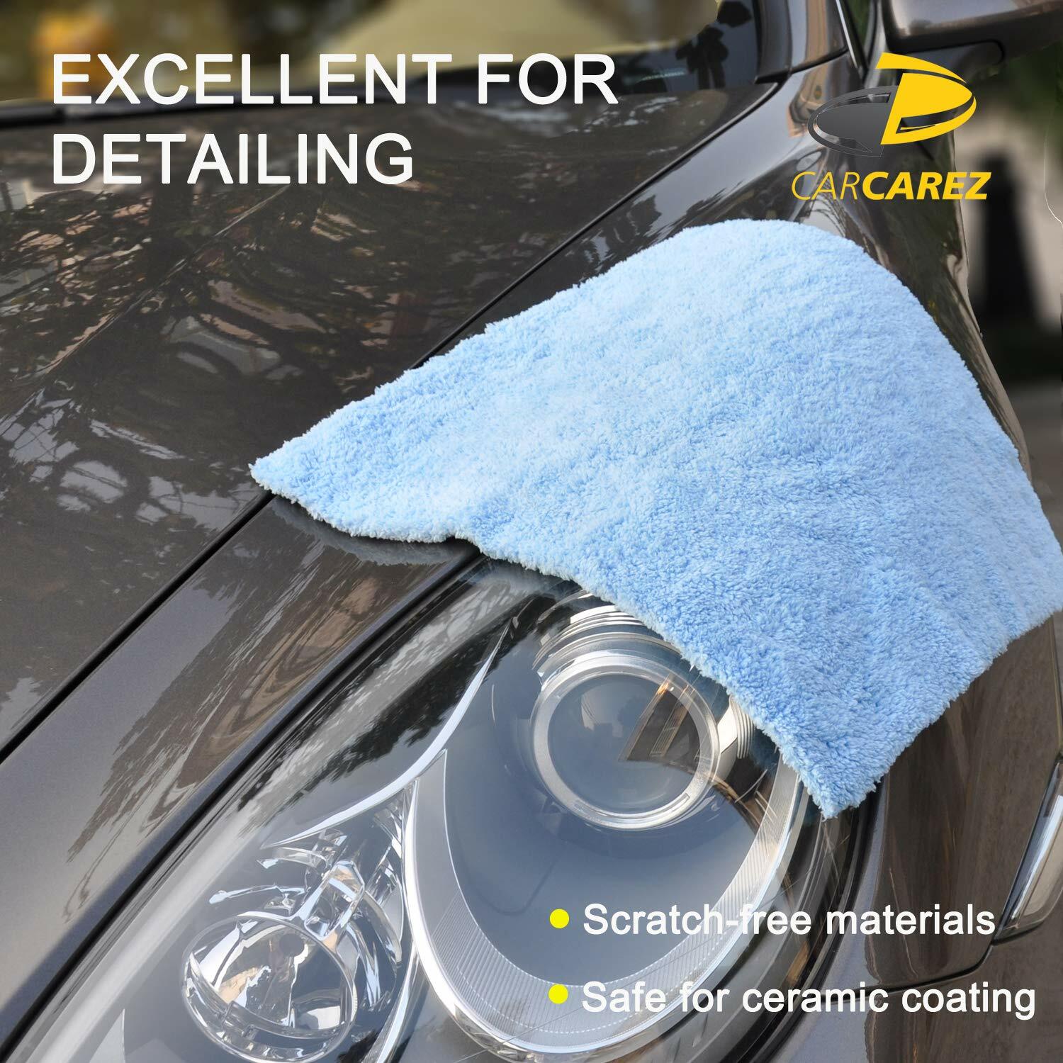 6 Pcs CarCarez Premium Microfiber Car Wash Drying Towels Professional Grade