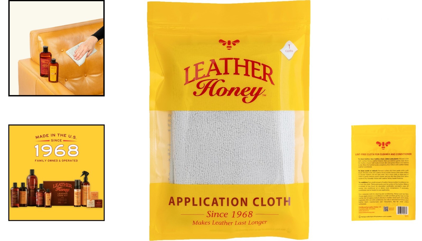High-Quality Microfiber Application Cloth for Leather Cleaner – Since 1968