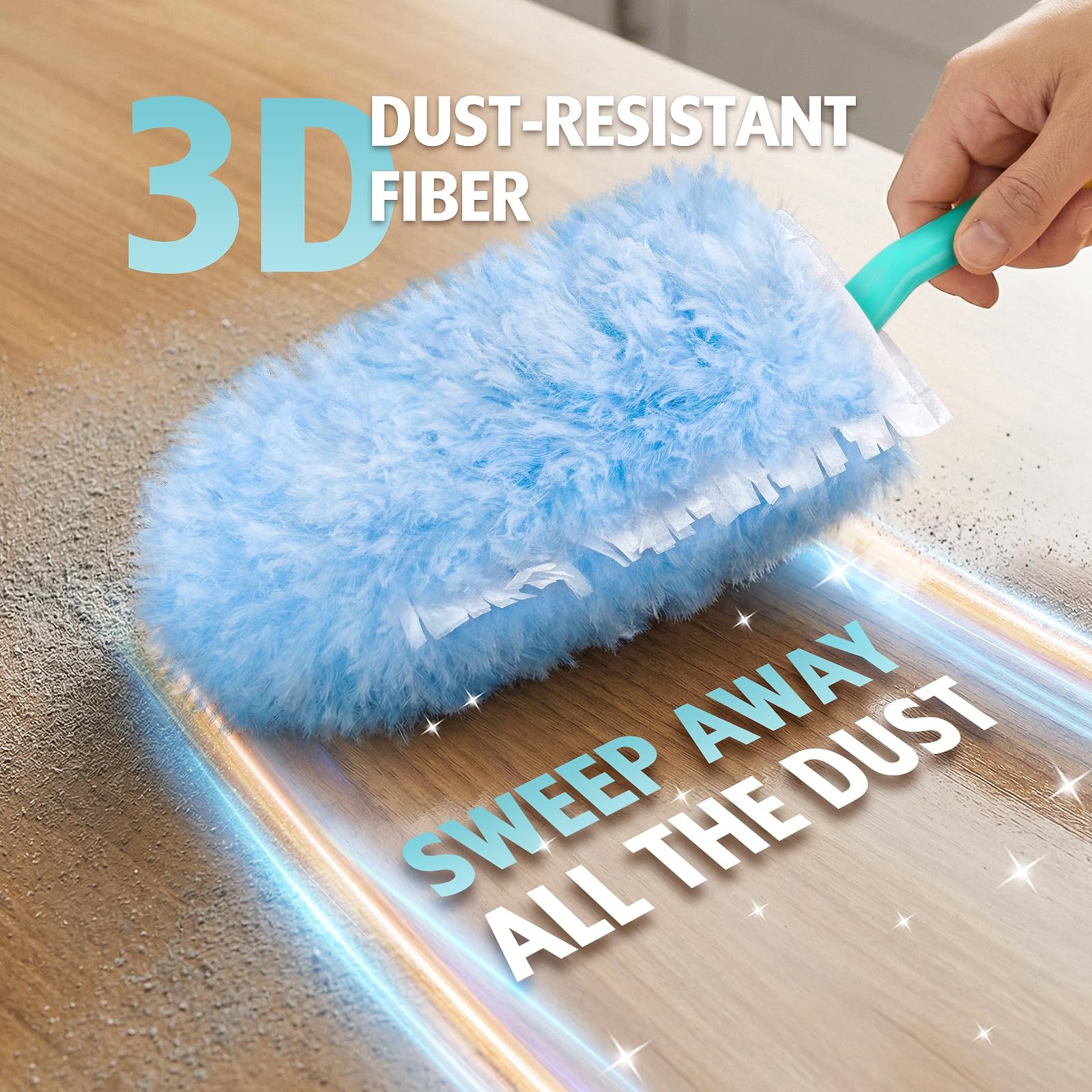 60 Count 360 Dusters Refills 4.5 inches x 8 inches, 60 + 2 Handle