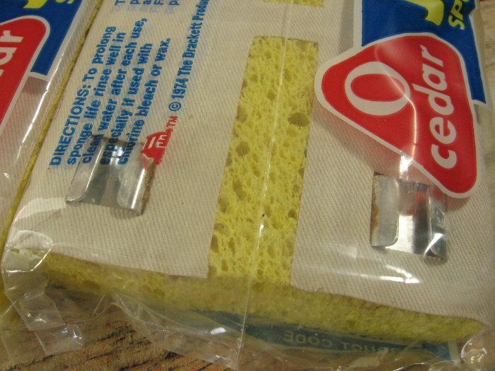 Vintage Ocedar JUMBO Sponge Mop Refill Lot NOS 8 x 3.75 in Qty 2 Rare HTF