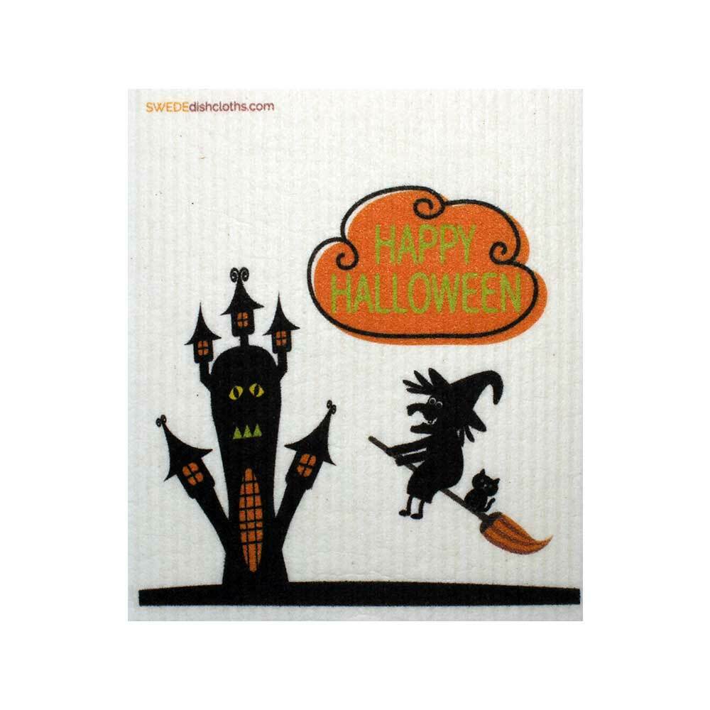 Mixed Halloween “B” Set of 3 cloths (One of each design) Swedish Dishcloths ECO