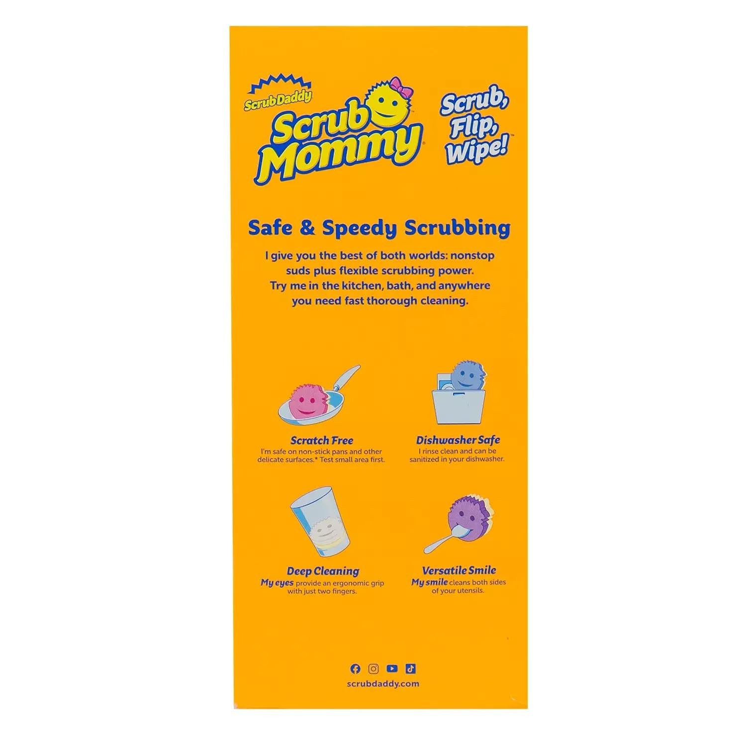 Scrub Mommy Sponges, Multiple Colors, 6 Count