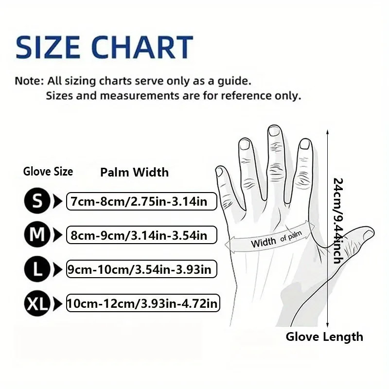 White Nitrile Gloves 50/100PCS Kitchen Cooking Cleaning Food Processing
