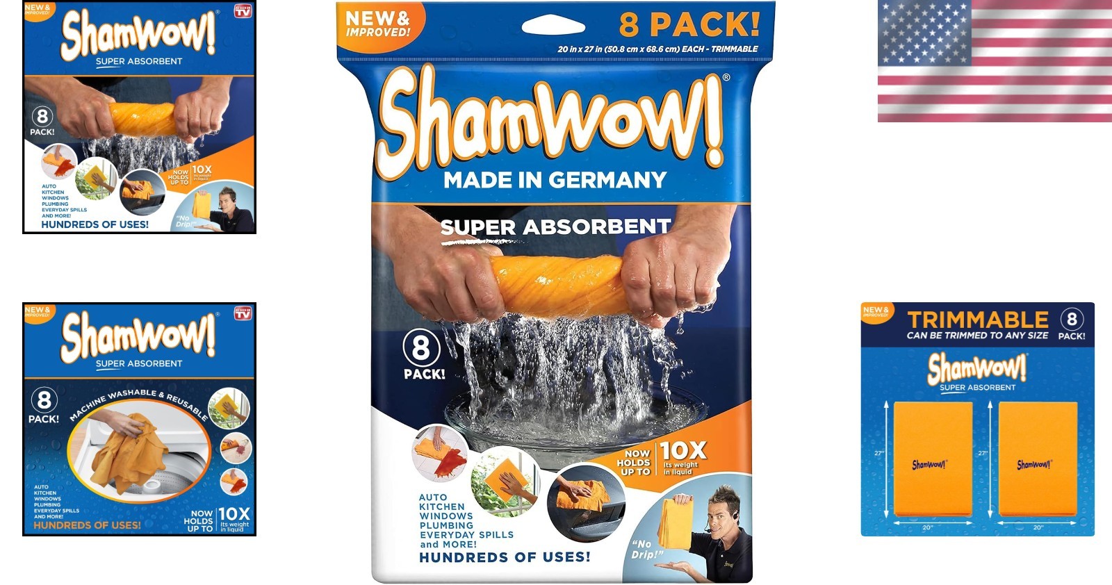Chamois Towel for Cars 8pk – Machine Washable