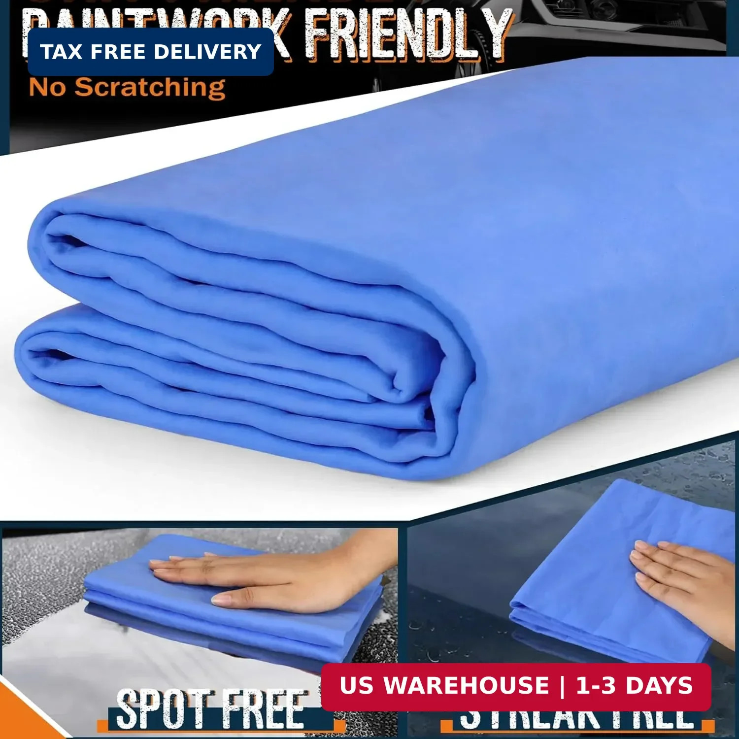 Premium Shammy Towel for Car, Super Absorbent 2 Pack 26″”x17″” Car Drying Towel,