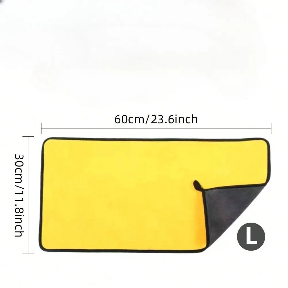 1/6p Microfiber Cleaning Cloth Car Wash Towel Drying Rag Car Polishing Detailing