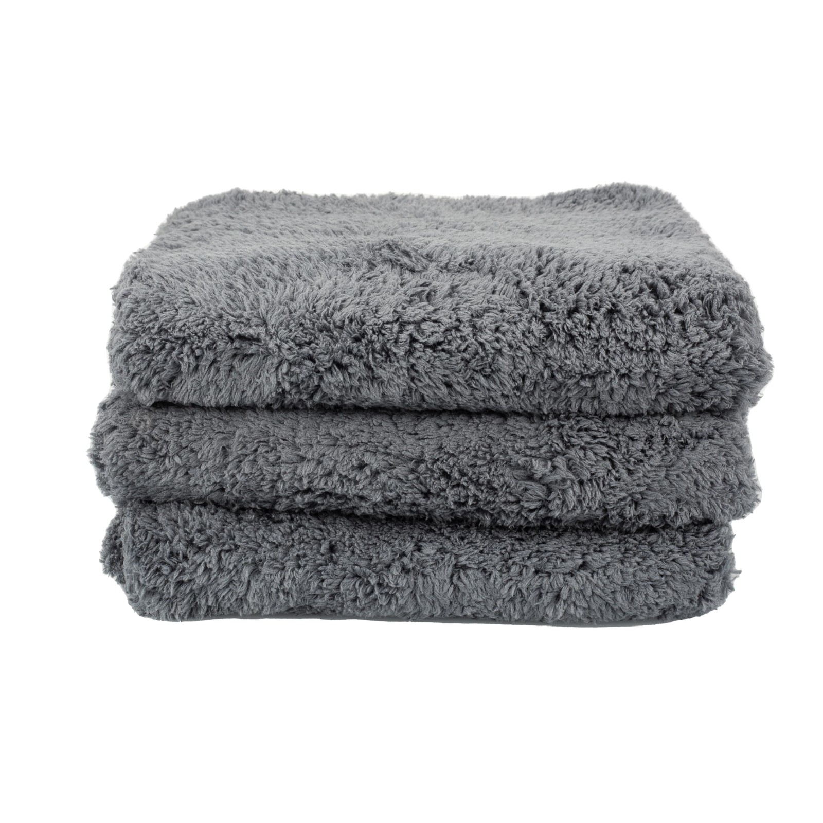 16″ x 24″ Universal 3-Pack Grey Microfiber Towels – 600GSM Edgeless Design – …